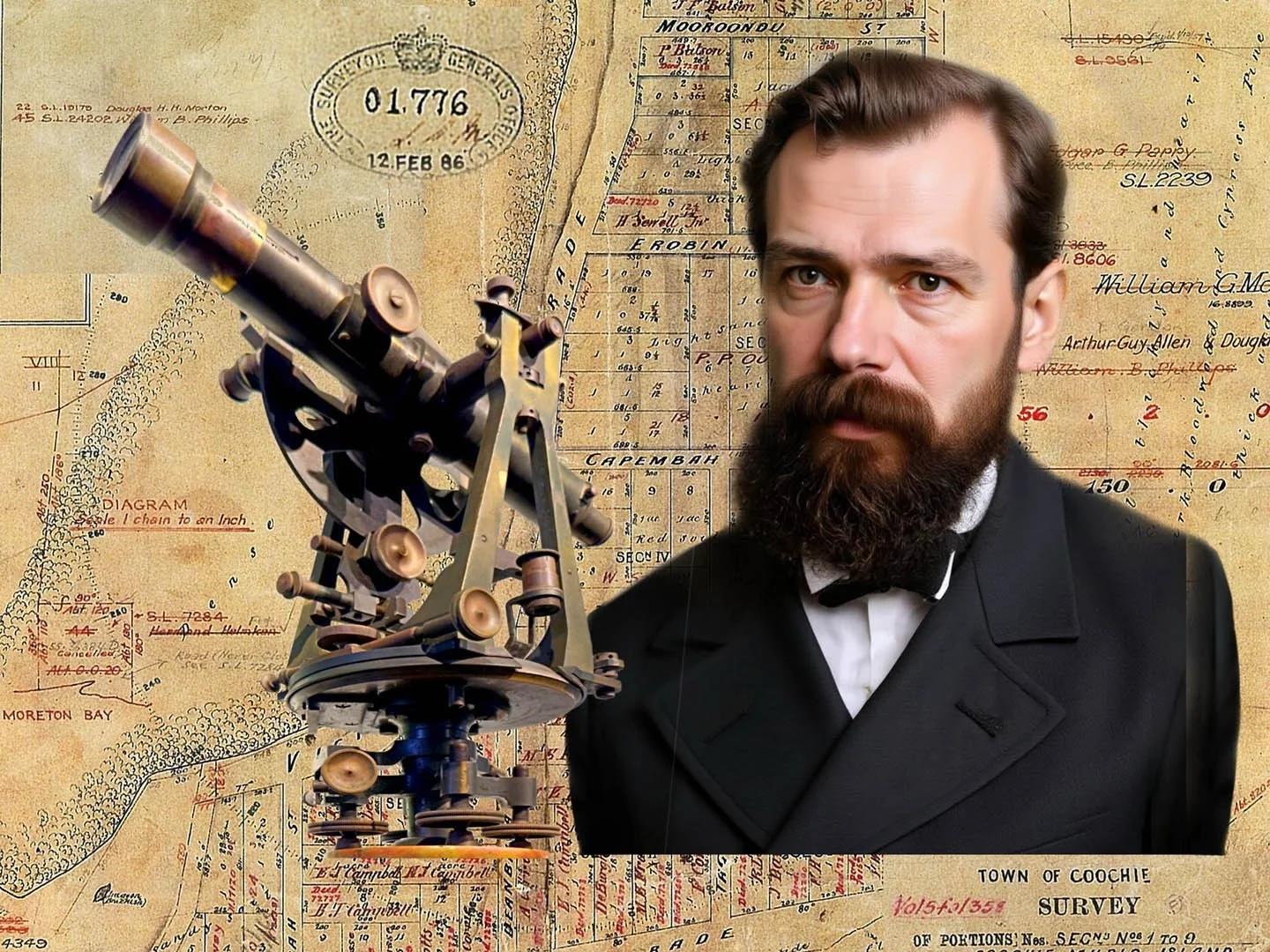 On this day (16 January), 140 years ago, the surveyor George McDonald arrived on Coochiemudlo to, quite literally, put the island on the map of the world. He&rsquo;d been instructed by the Queensland surveyor-general to subdivide the high, western ha