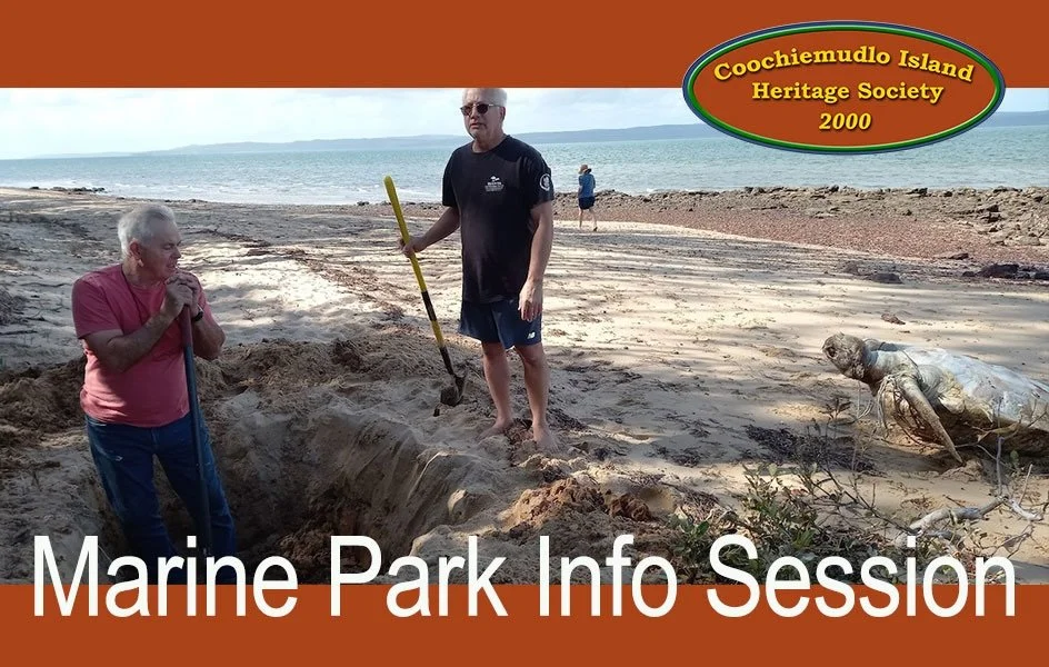 💙Excellent opportunity to learn more about our diverse bay environment&hellip;
Coochiemudlo Island Heritage Society is hosting an information morning on the four commonly asked questions of the Moreton Bay Marine Park Duty Ranger, Wayne Matthews:

✔