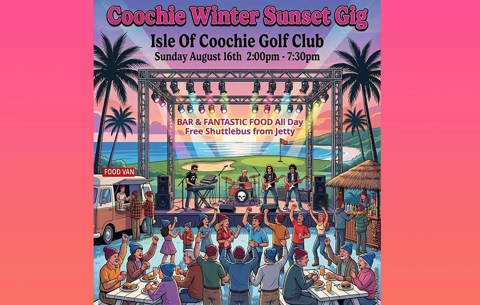 Coochie Winter Sunset Gig
