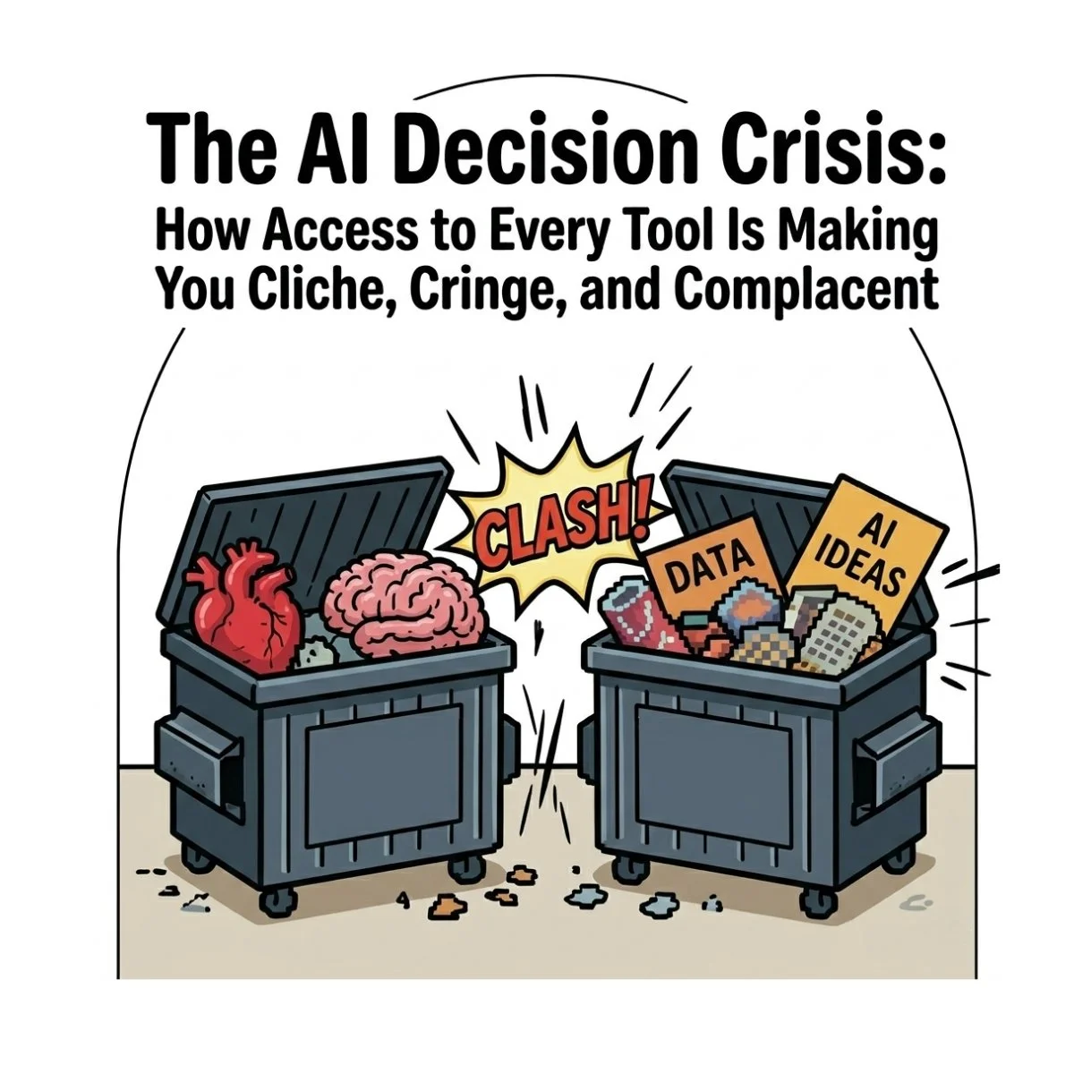 The AI Decision Crisis: How Access to Every Tool Is Making You Cliche, Cringe, and Complacent