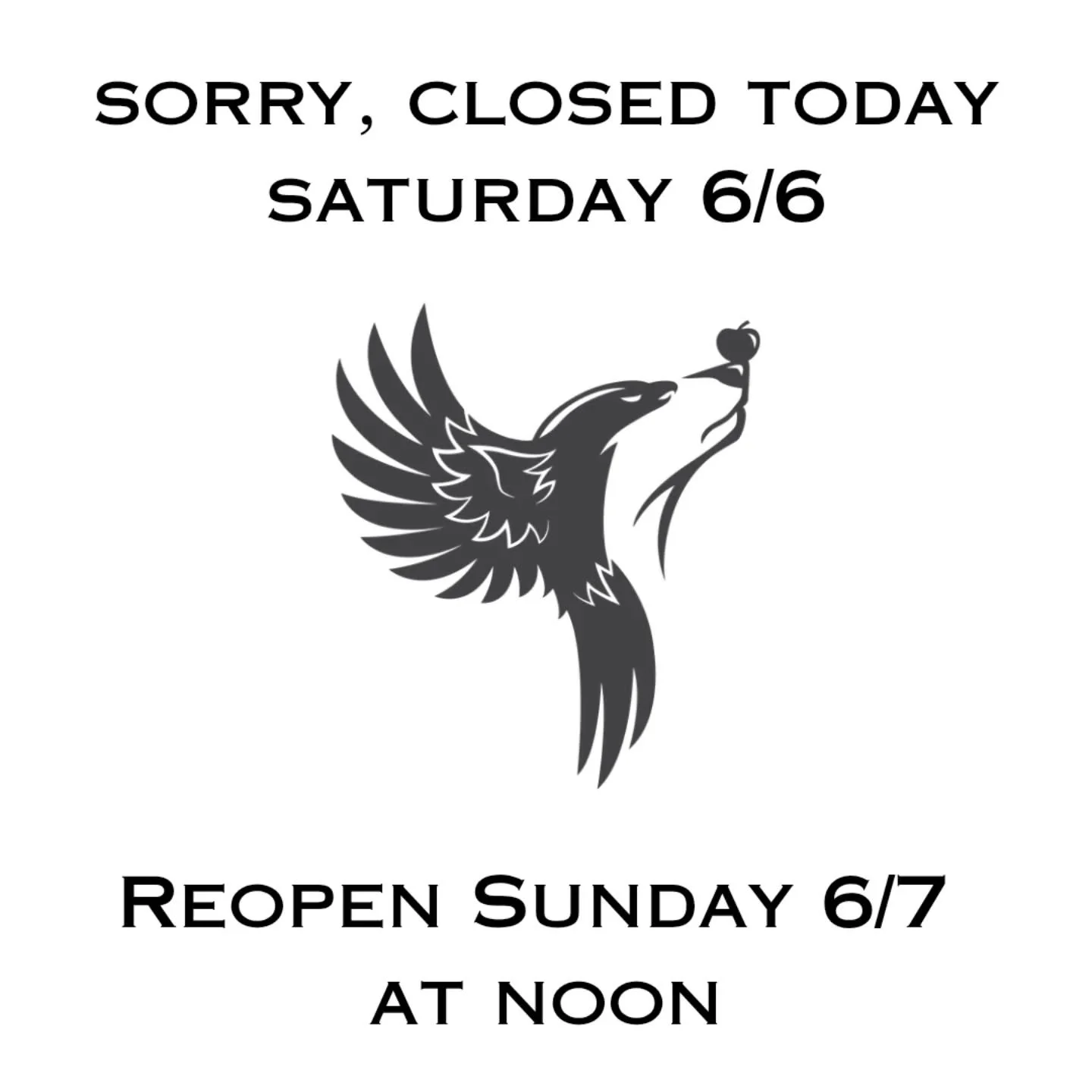 Closed for event today. Apologies for the inconvenience. We reopen Sunday 6/7 with music from Jan Peters 2:30-4:30 and @bookbound_shop mobile bookstore 2-5.