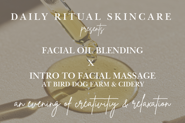 Facial Oil &amp; Massage Workshop