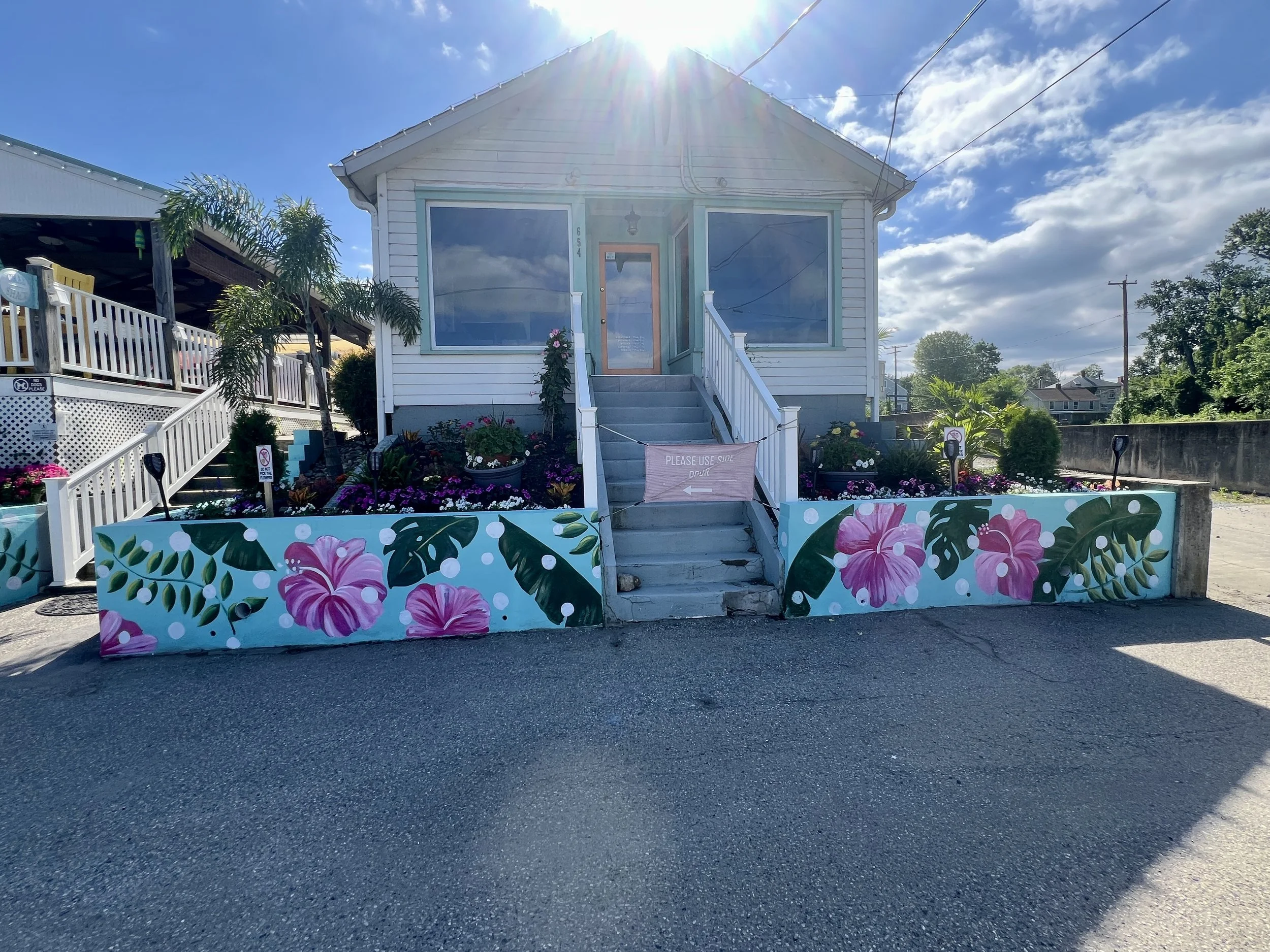 Hibiscus Wall Mural | Water Street Seafood