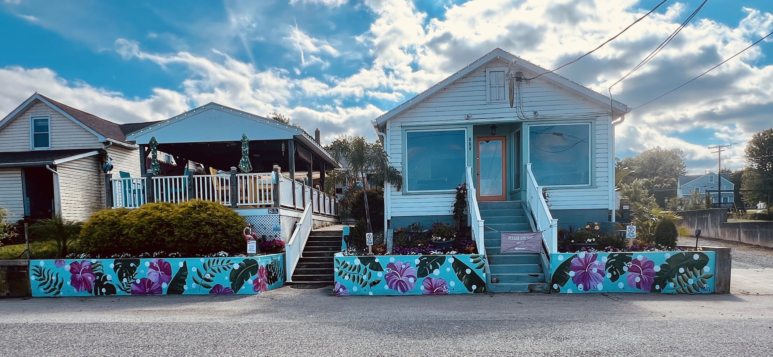 Hibiscus Wall Mural | Water Street Seafood