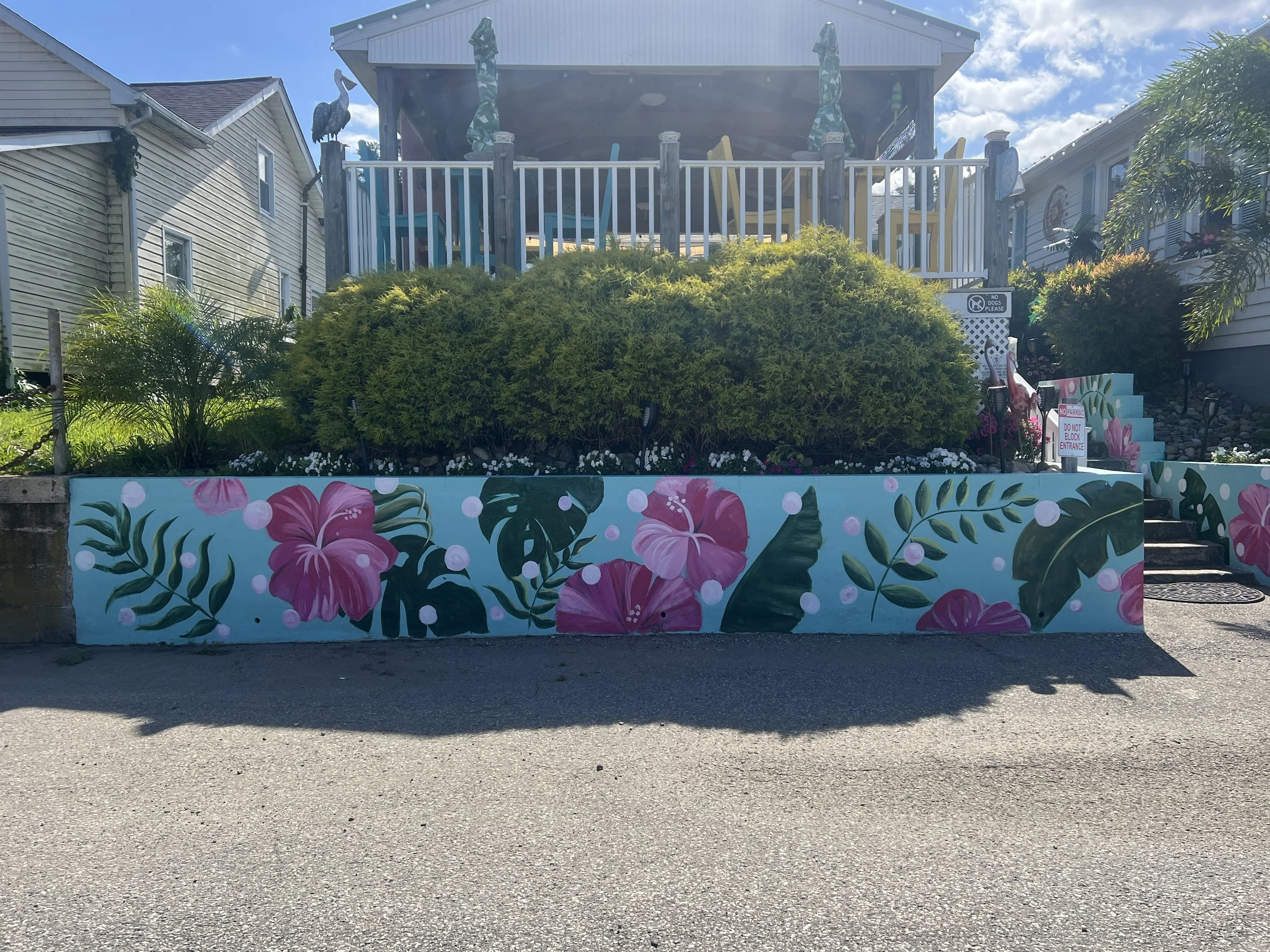 Hibiscus Wall Mural | Water Street Seafood