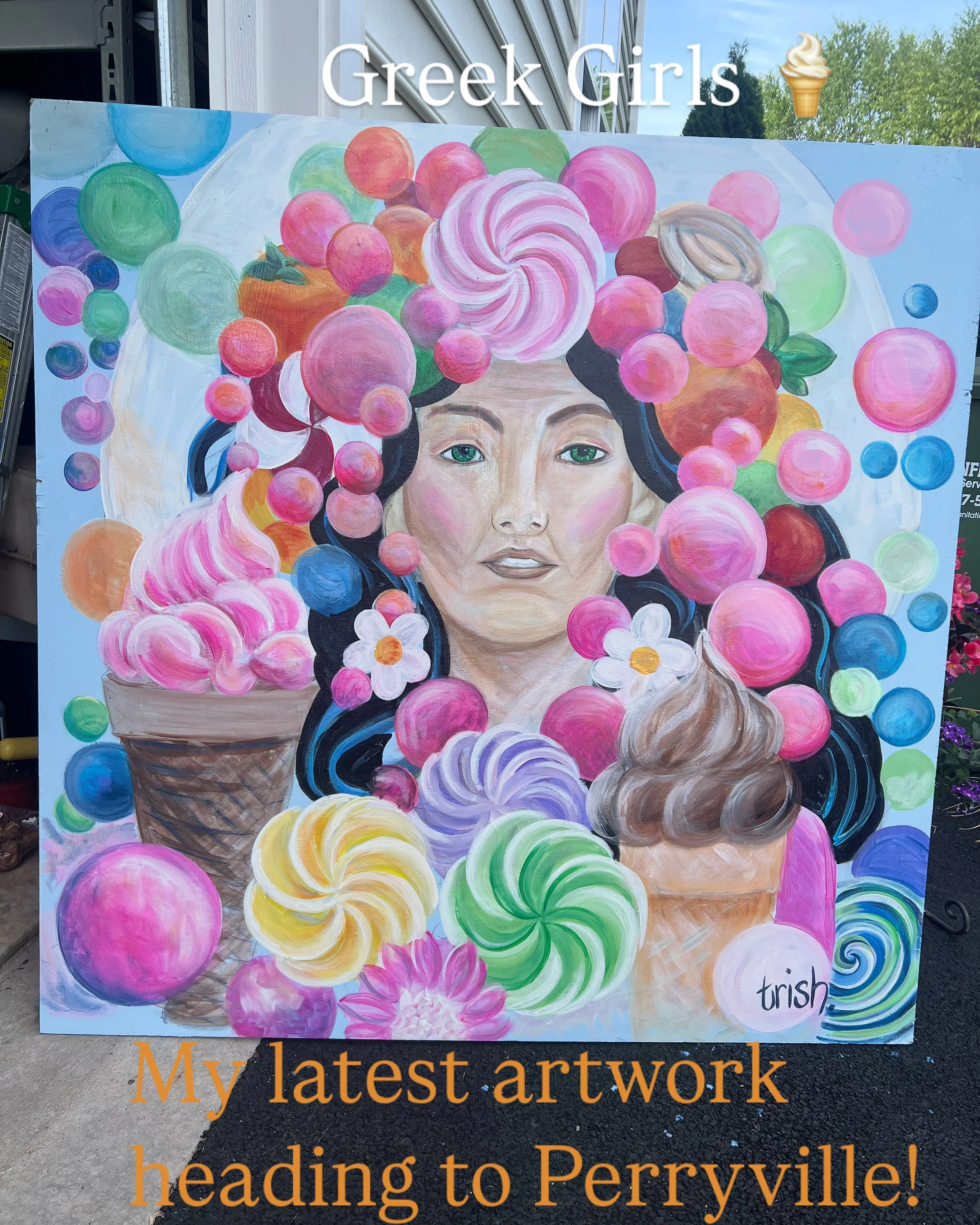 Candy girl custom artwork