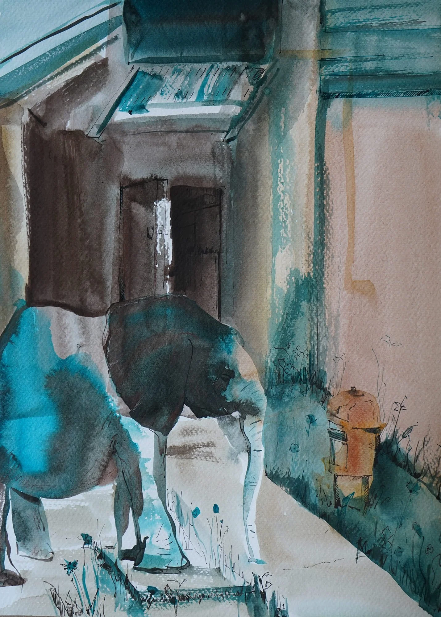 najmeh-baghishani-back-door-3-ink-on-paper.jpg.jpg