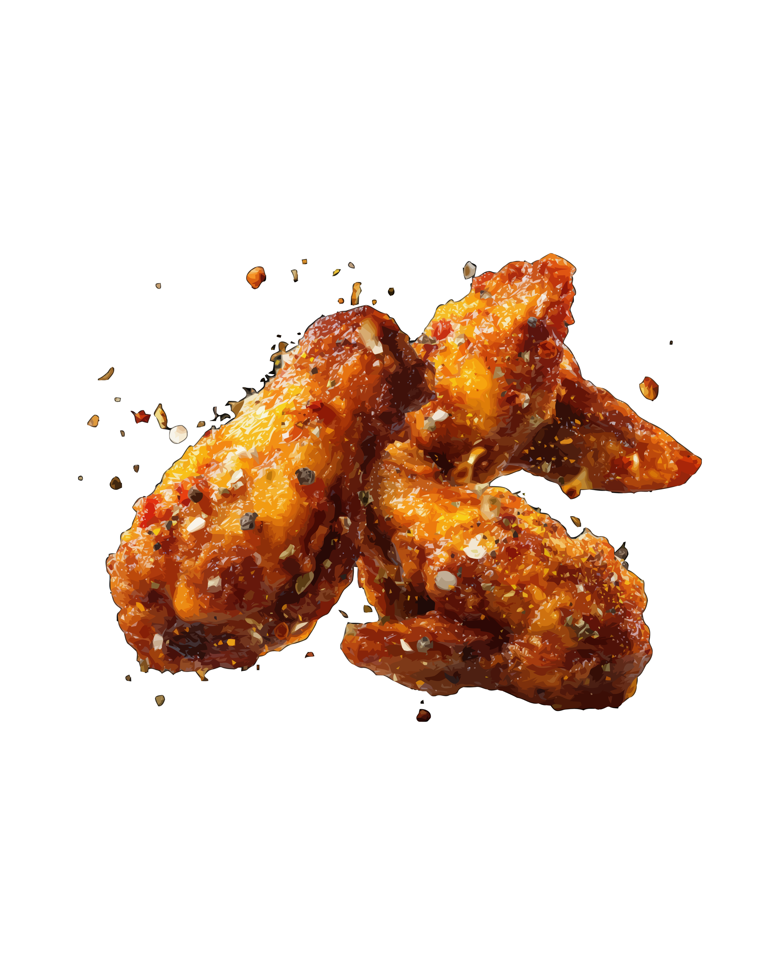 Hot Honey Chicken Wings (3 pc)