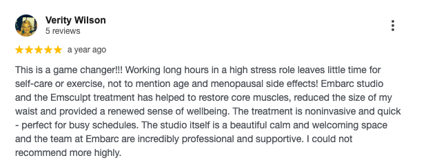 image of the google review