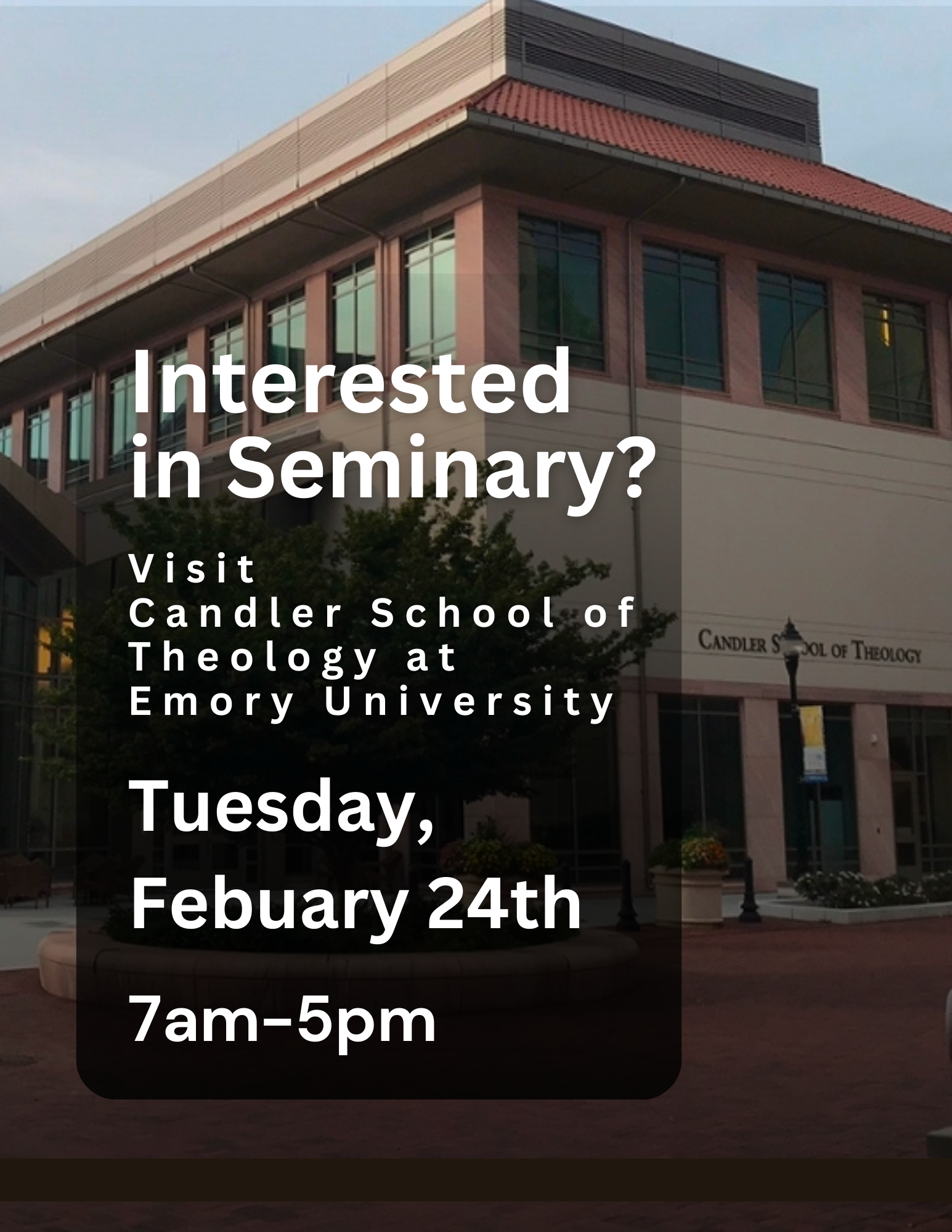 Seminary Visit at Candler School of Theology