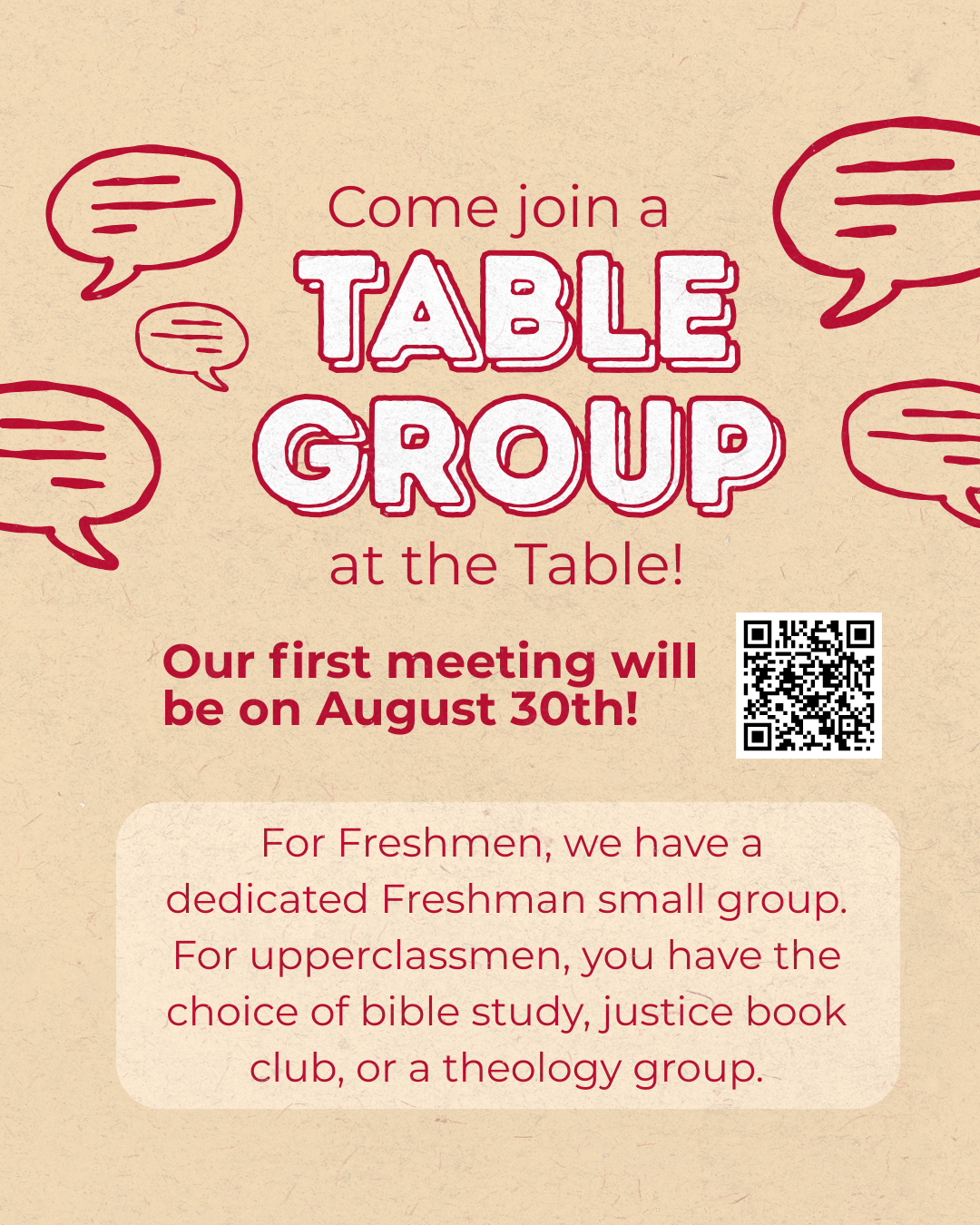 Table Group Kickoff