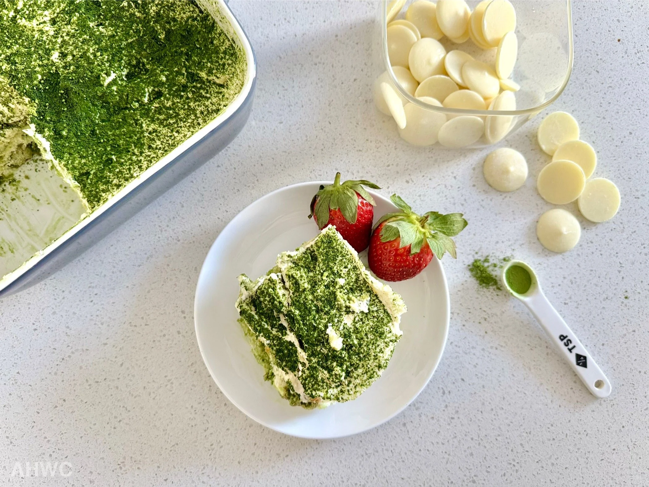 White Chocolate Matcha Tiramisu