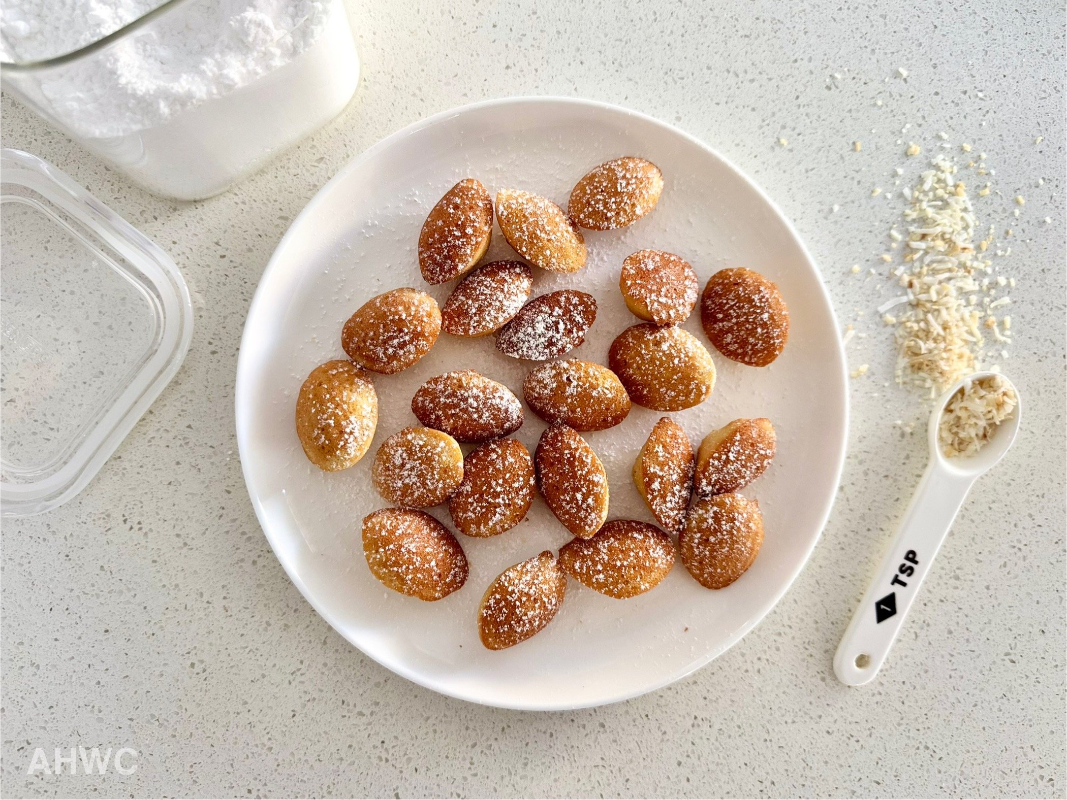 Mini Coconut Madeleines