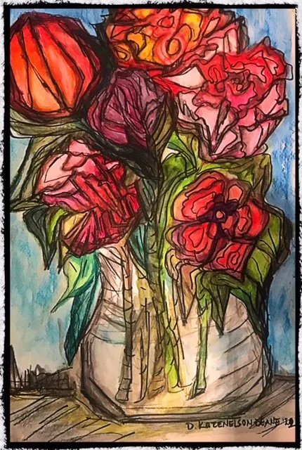 Roses in a Vase