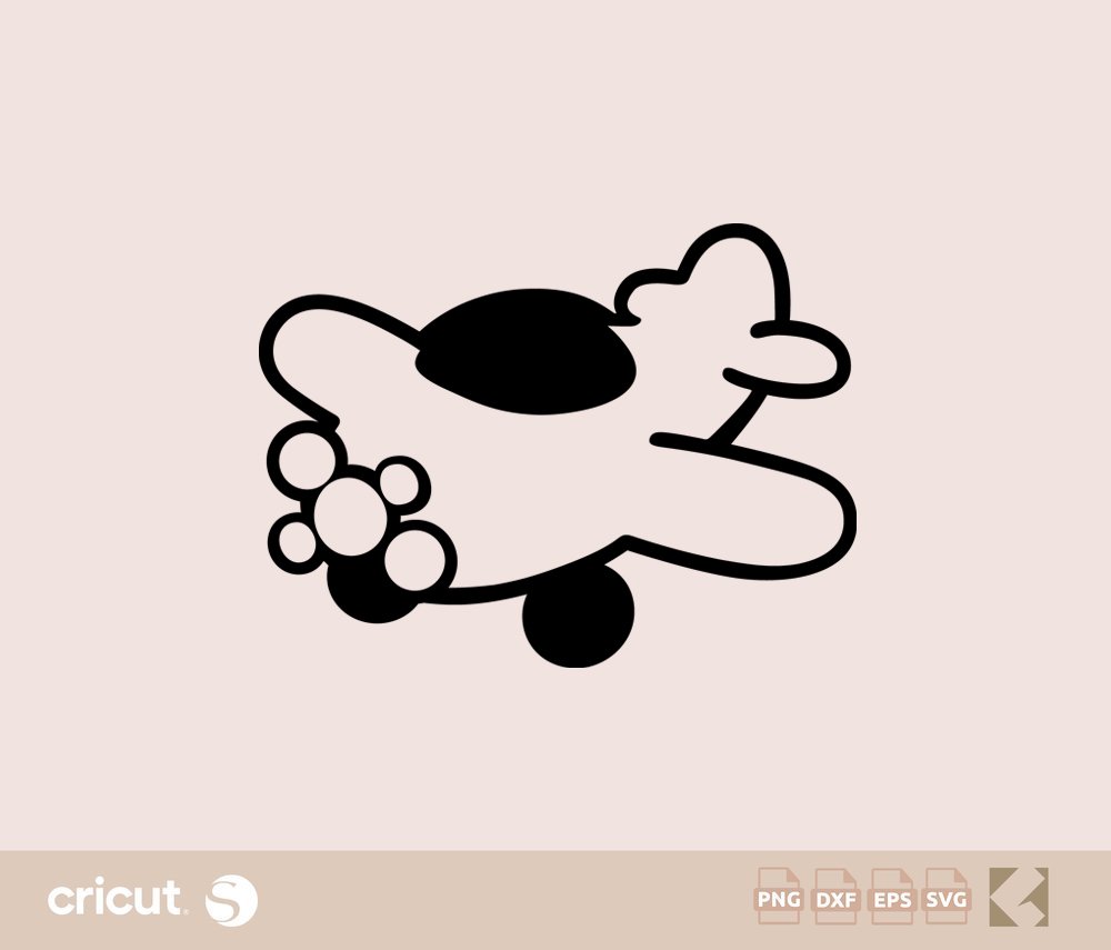 Plane Outline svg dxf, Airplane svg, Plane Cartoon svg, Plane Clipart, Flying svg, Retro Plane Svg, Cut File Cricut, Silhouette
