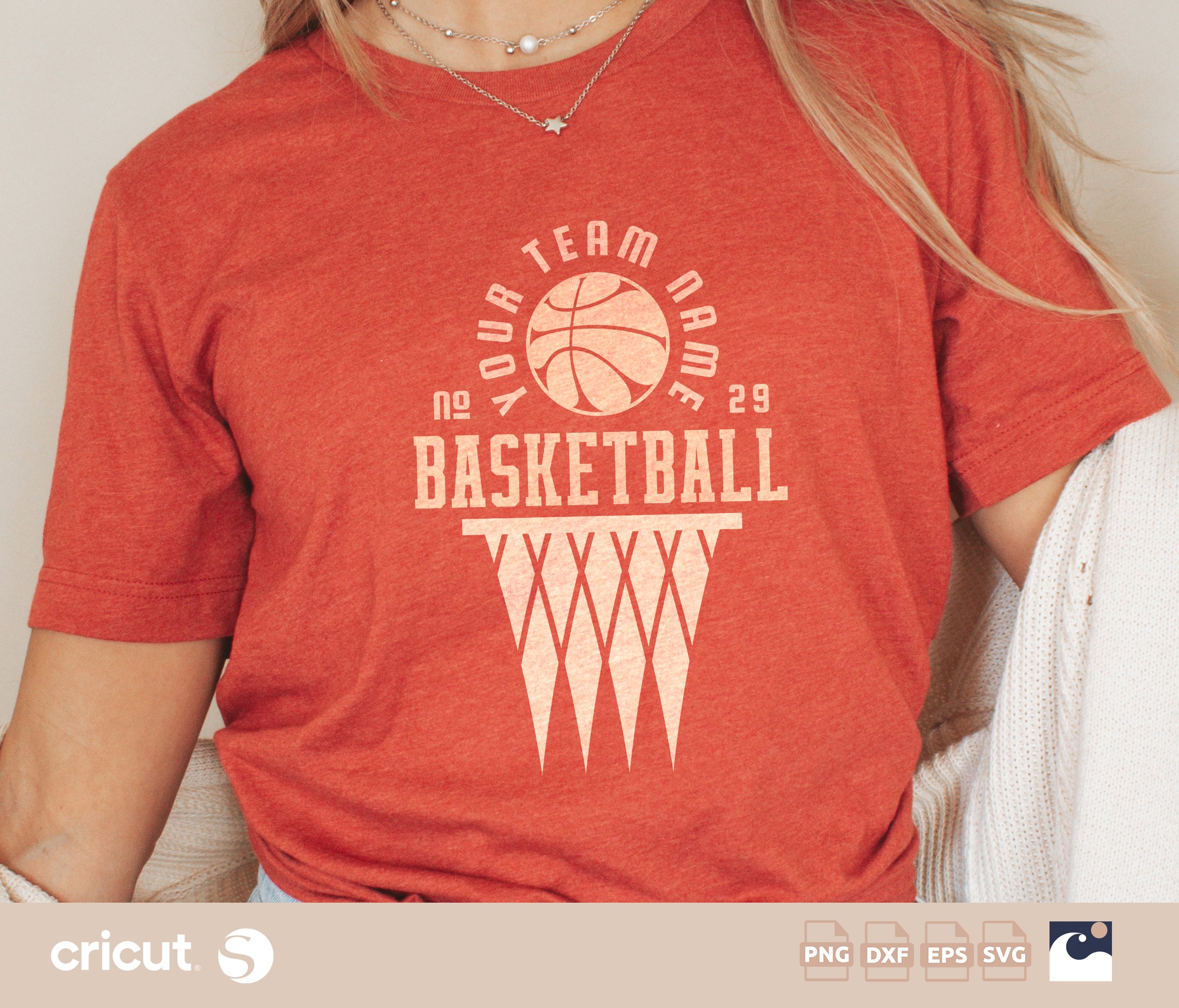 Basketball Team Template Svg Png, Hoop with Net, Team Shirts, Designs, Sublimation, Basketball mom