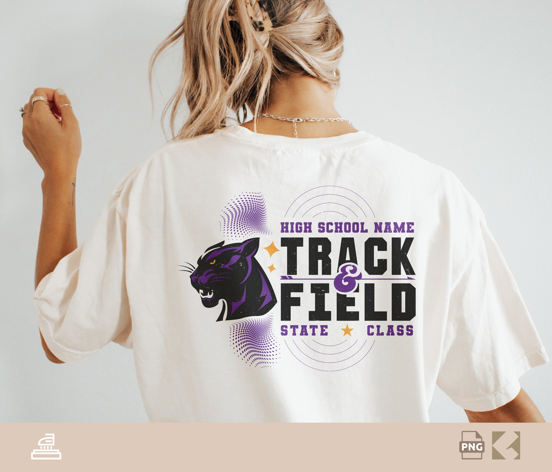 Custom Panthers Track And File Logo PNG, Panther Mascot, Custom School, State, Track Shirts, Sublimation, Panther Track png