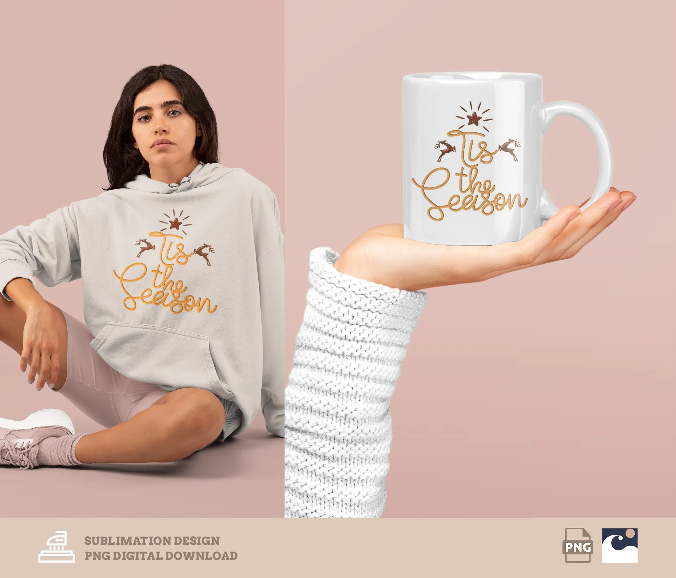 Tis The Season png, Christmas Chocolate Pretzel png, Christmas cake png, Chocolate Christmas, Merry Christmas png, Sublimation Design