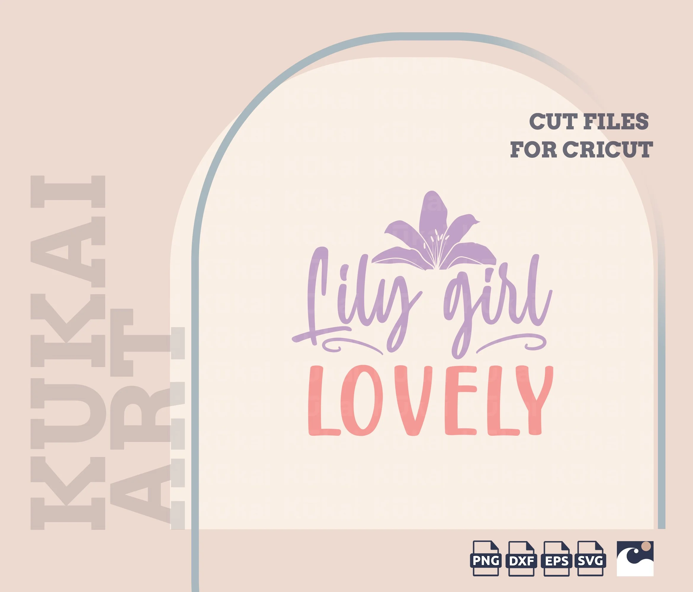 Lily girl lovely svg — Cut File For Cricut — Kukai Art