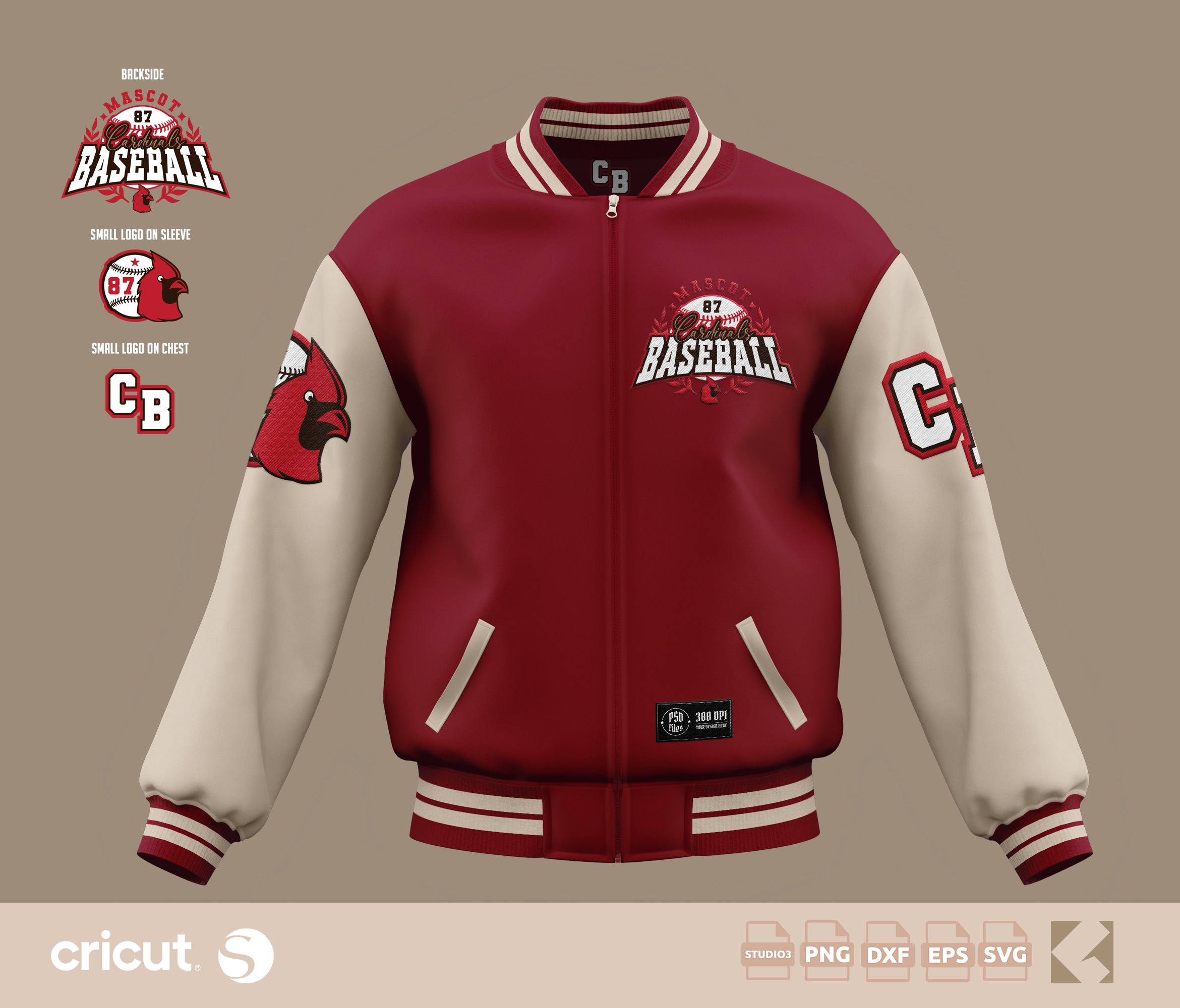 Custom Cardinals Baseball svg png, Jersey Design, Jacket, Templates, Softball, Baseball Uniform, Custom Team Logo, Cricut, Silhouette