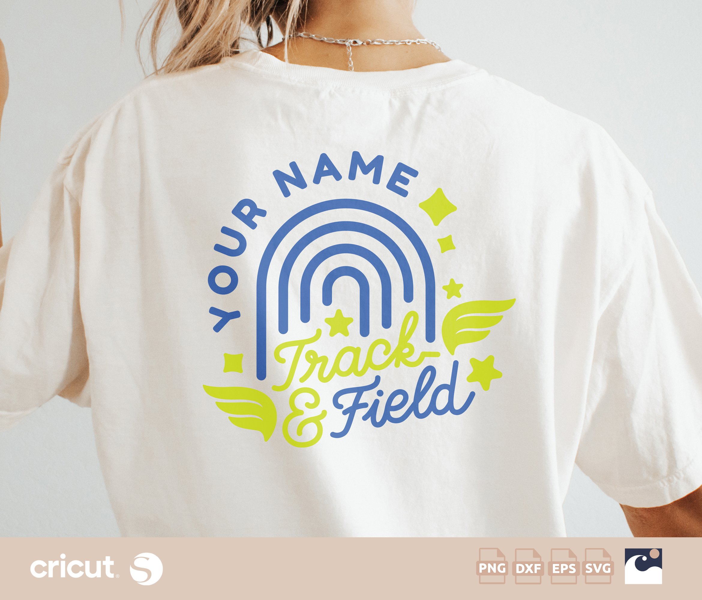 Show your team pride with this Personalized Track & Field Team SVG!