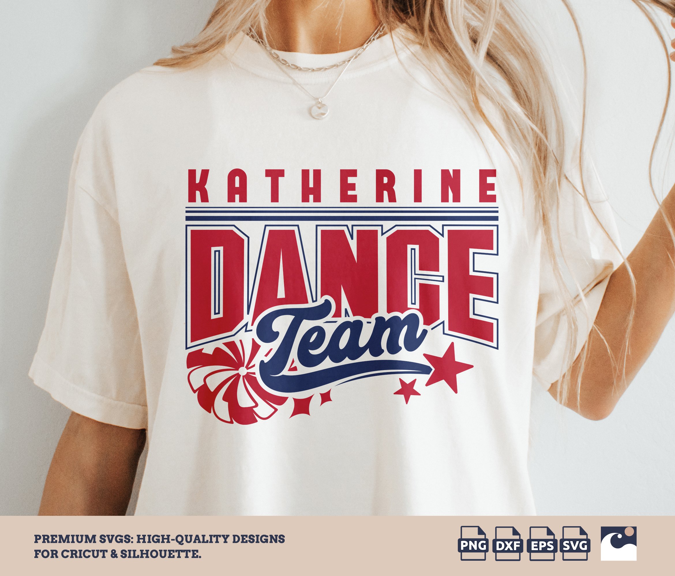 Customizable Cheer Dance Team svg png, Mom, Dad, Pom Pom, For T-Shirts, Cheer Dance svg, Squad, Designs