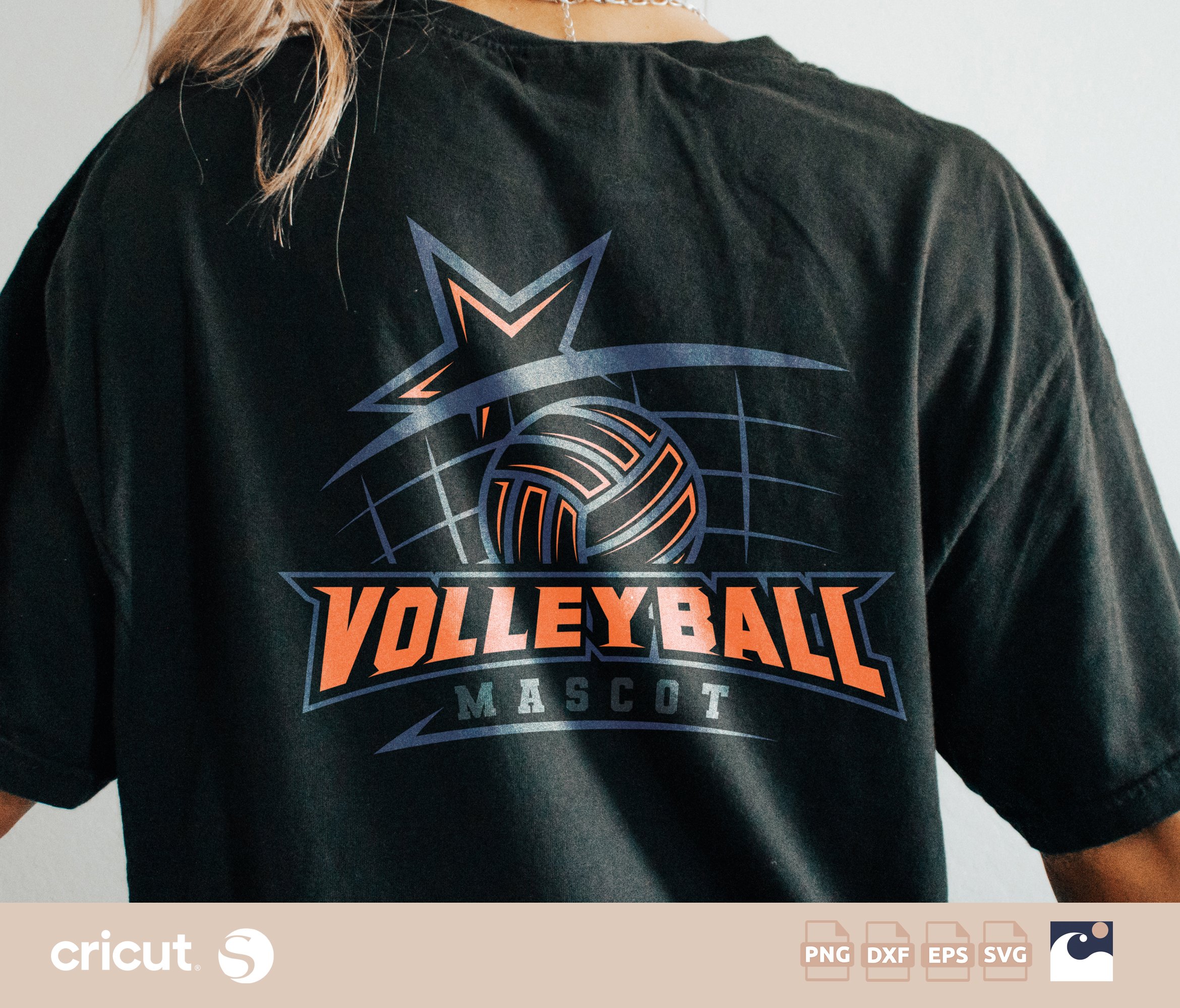 Volleyball Net Star SVG PNG, Team Name Shirt, Dynamic Sports svg, Instant Download