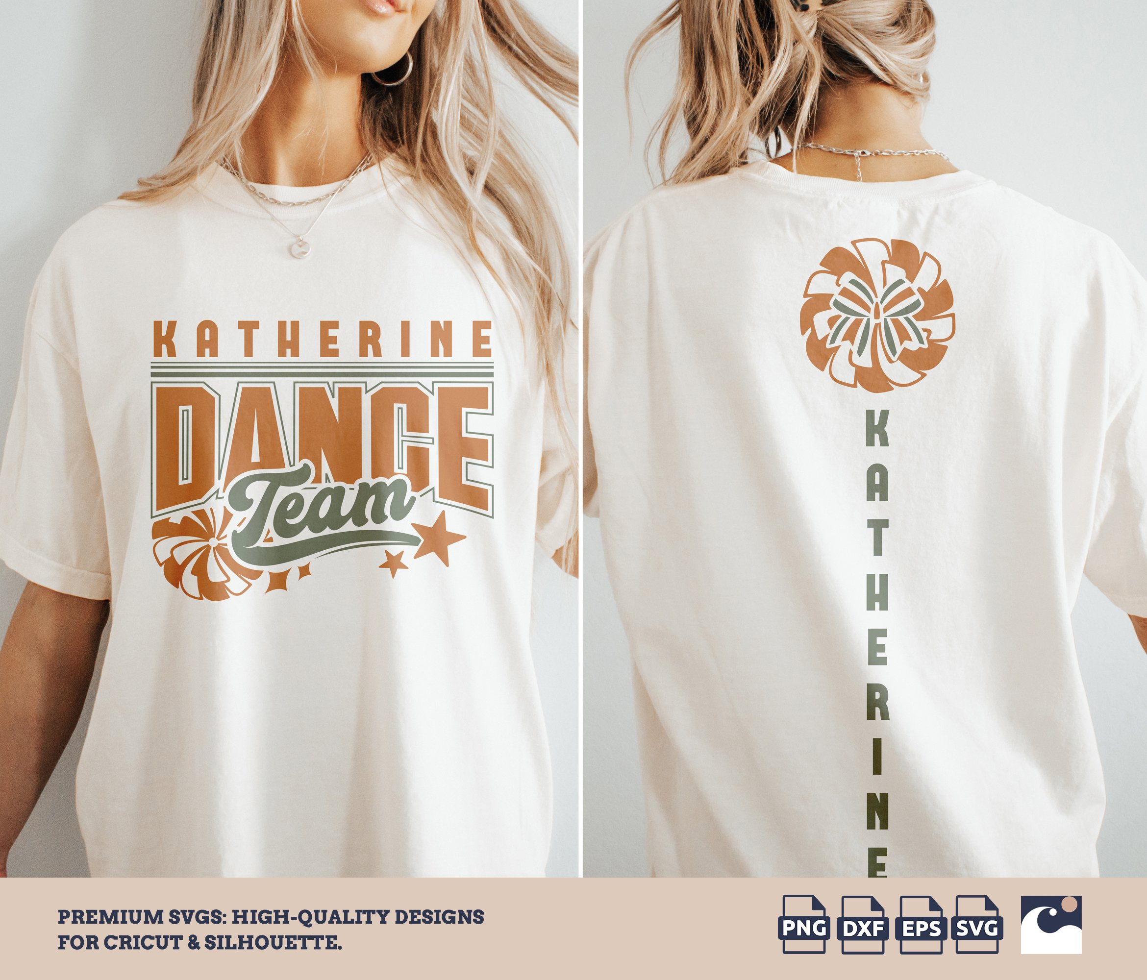 Customizable Cheer Dance Team svg png, Mom, Dad, Pom Pom, For T-Shirts, Cheer Dance svg, Squad, Designs