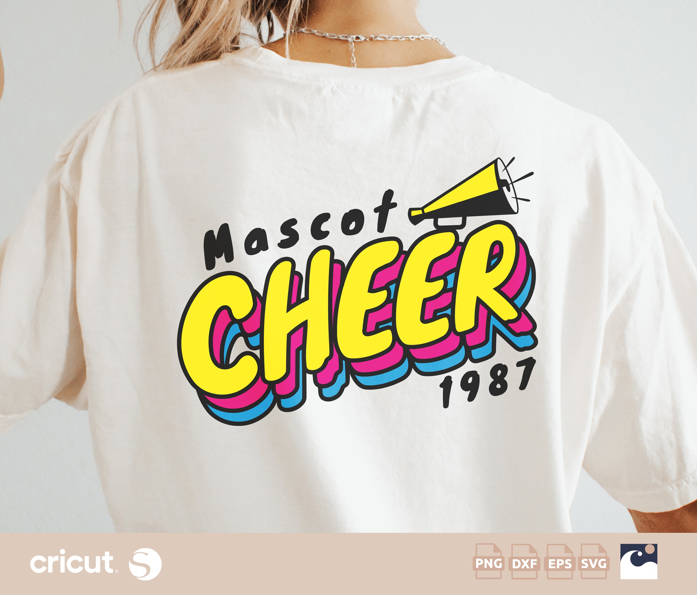 Cheer Svg Png, Cheerleading Svg, Team Shirt Design, Cheer Team Template, Cheer Mom Svg Png, Megaphone Svg