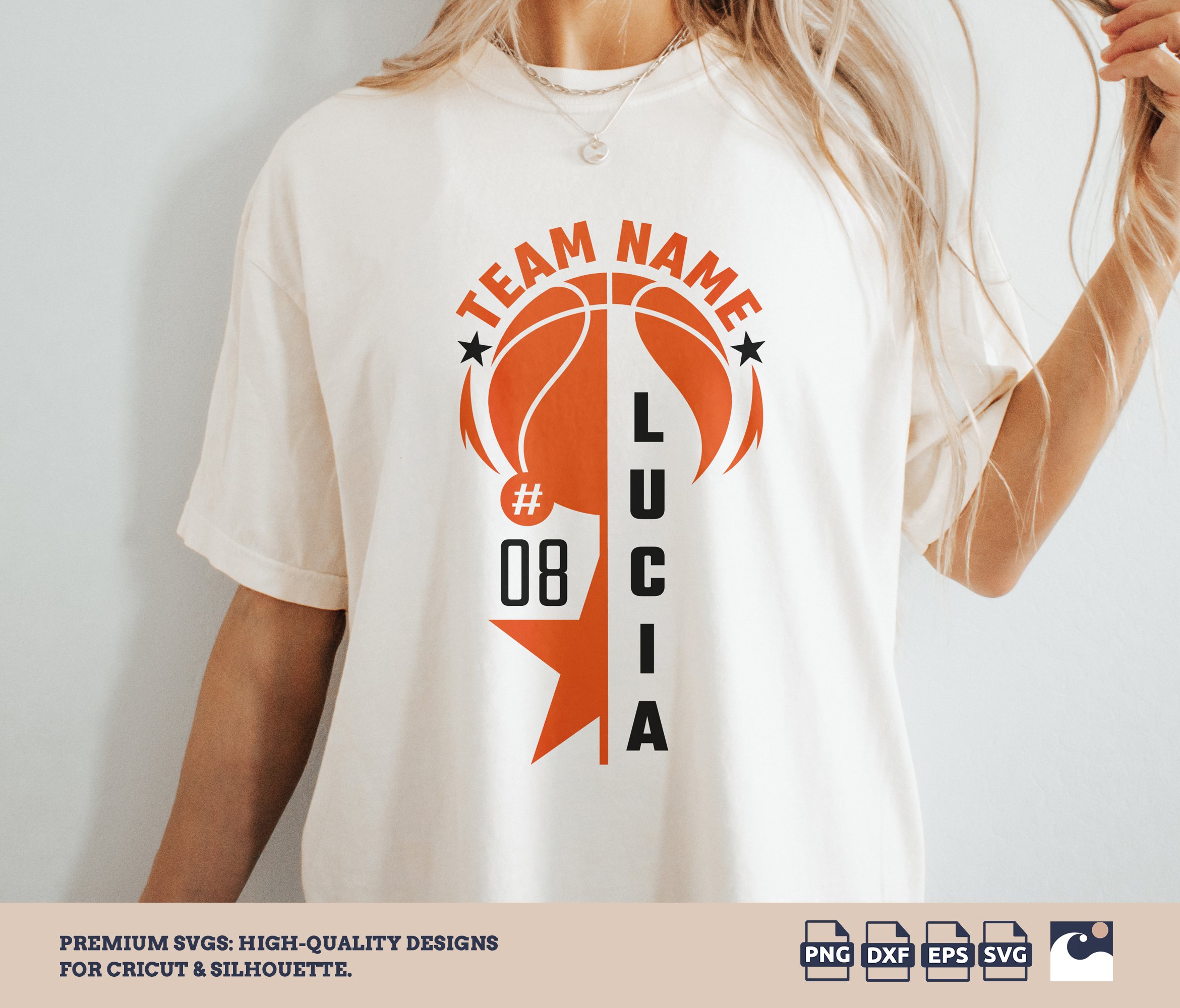 Customizable Basketball Team svg png, Team Logo, Shirts Design, Basketball Mom svg, Team Jersey, Sublimation Designs, Cut File Cricut