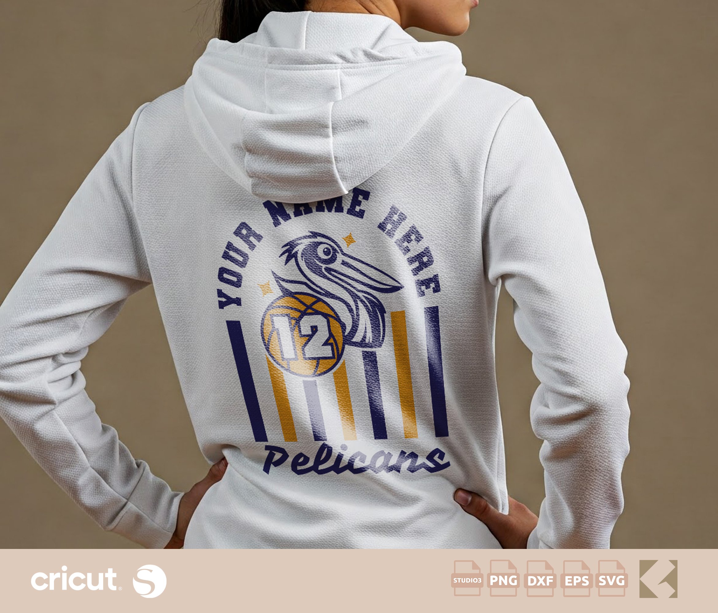 Custom Pelicans Basketball svg png, Team Jersey Design, Logo, Basketball Team Apparel, Pelicans svg, Team Cut File for Apparel, Cricut