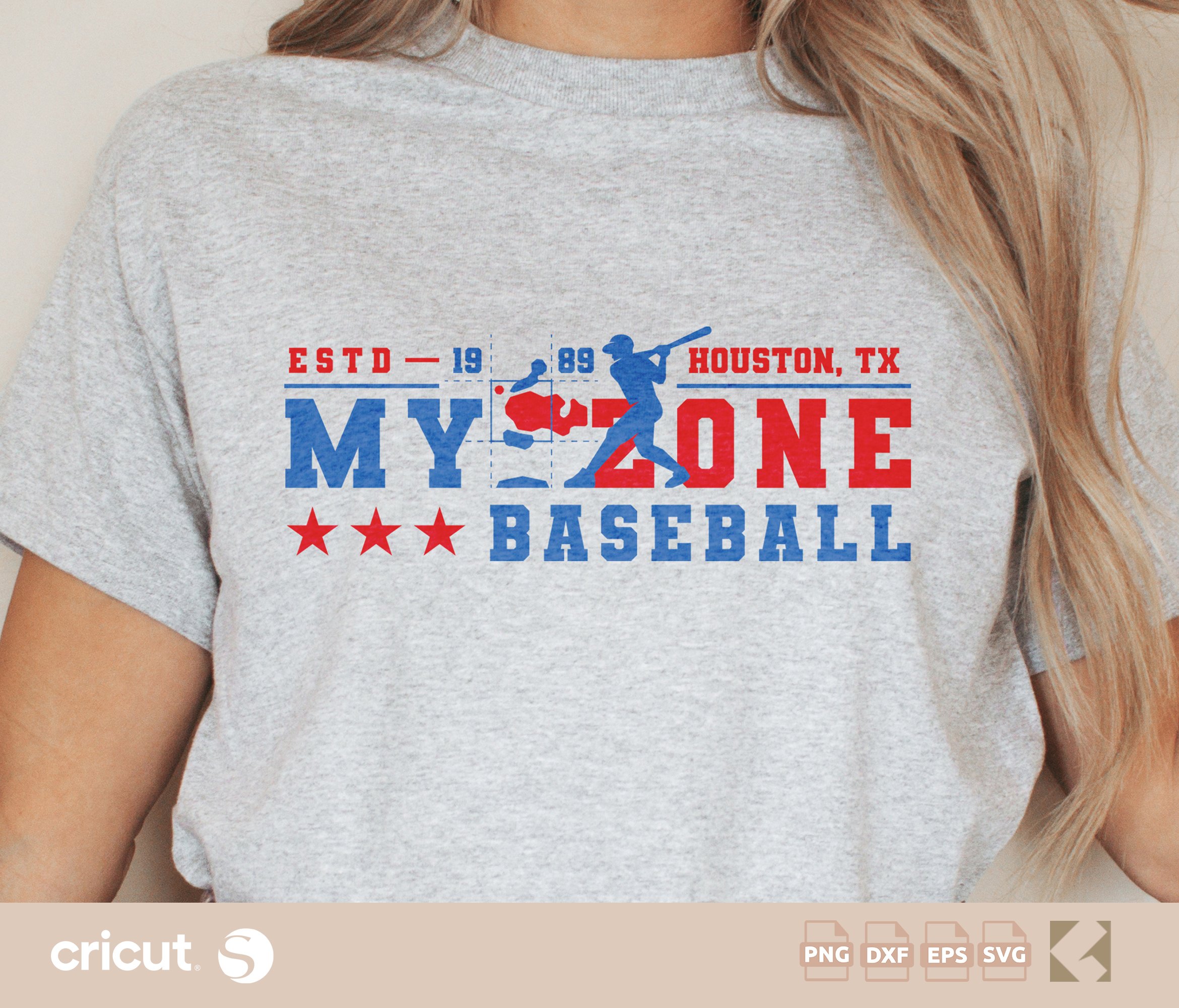 My Zone Baseball SVG Cut File