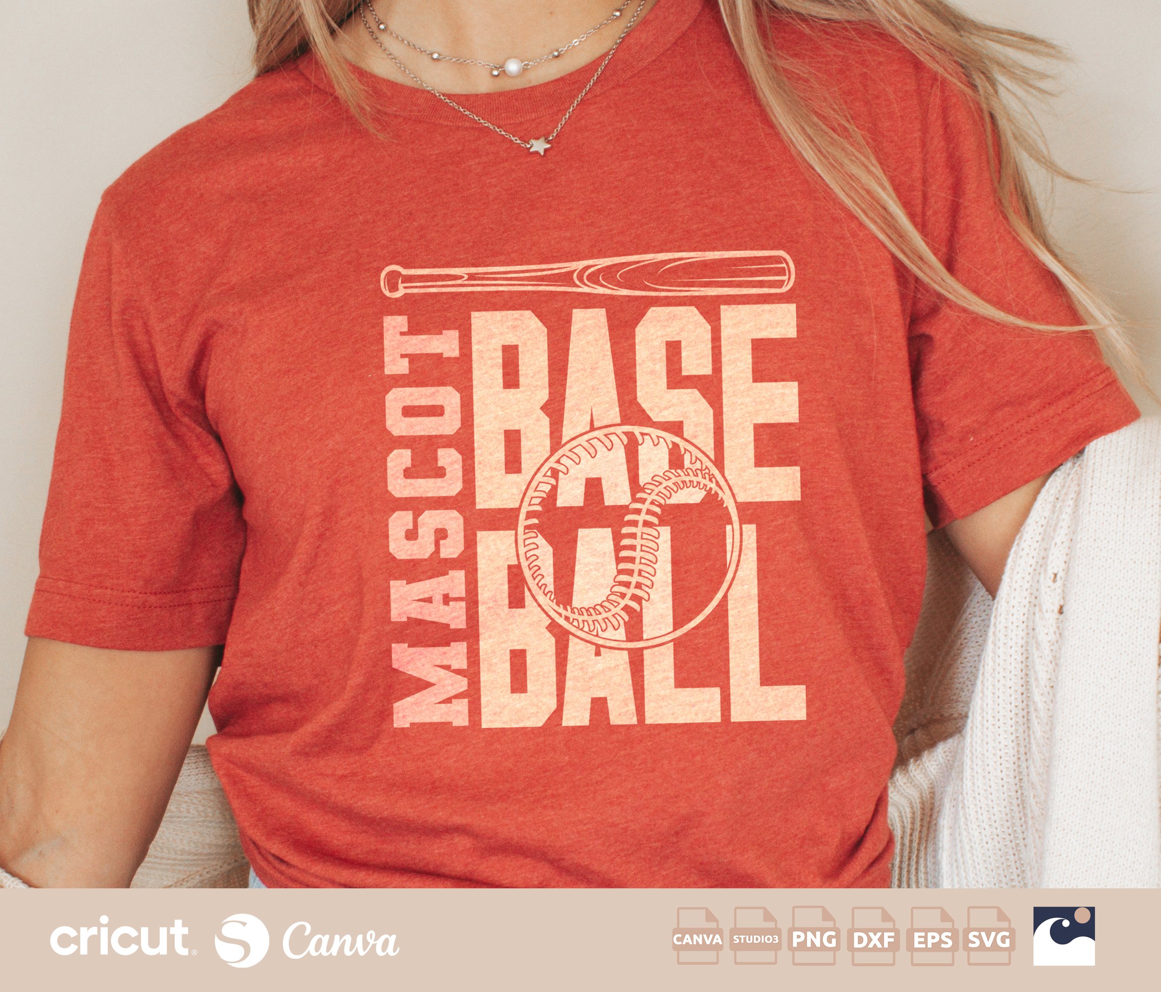 Softball Team Logo svg, png, Custom Design for Cricut, Silhouette, Canva Template