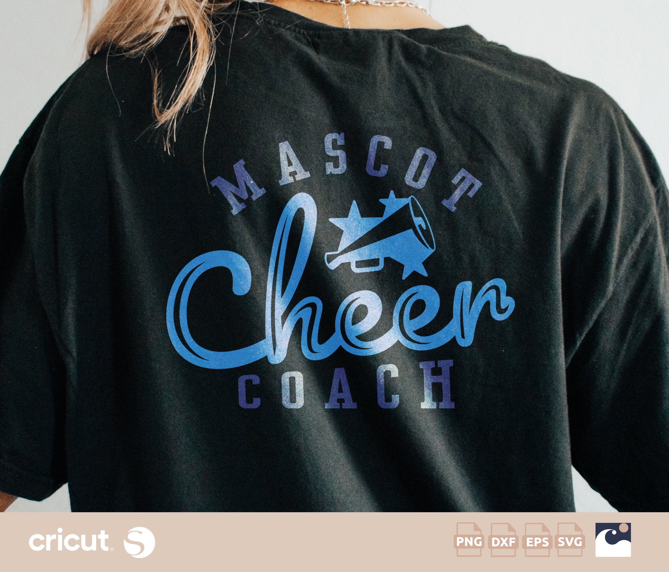 Cheer Coach svg png, Megaphone, Cheerleader Shirts, Cheerleading Coach, Cheer svg With Name, All Star Cheer, Stars Cheer