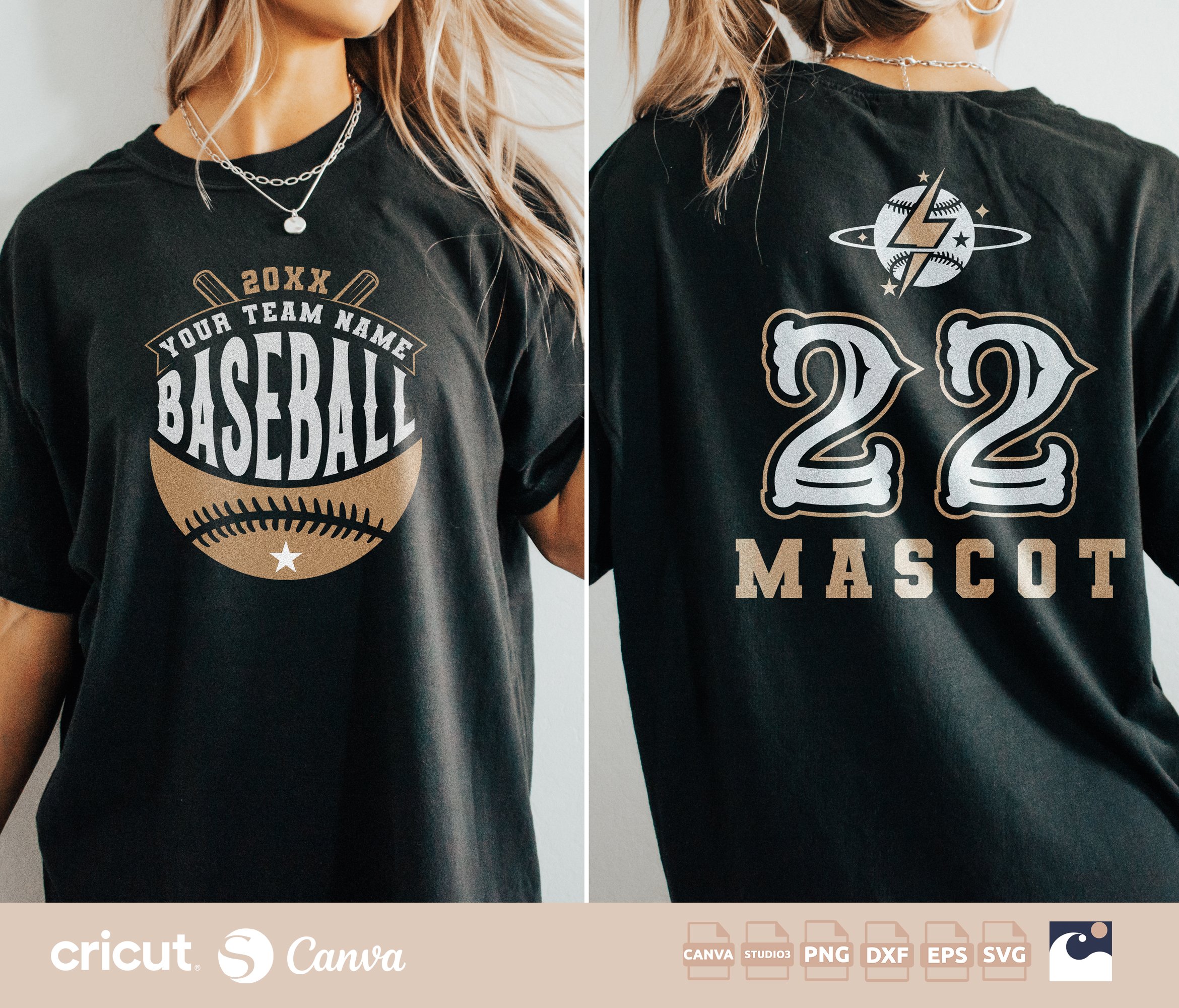 Baseball Team Name svg png, Logo svg, Custom Baseball Team Gear, Mom, Dad, Sports svg, Silhouette, Canva Template, Team Apparel