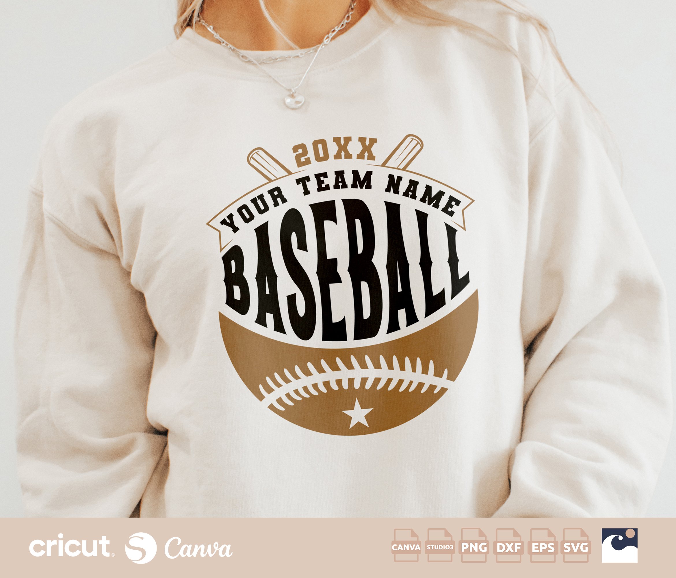 Baseball Team Name svg png, Logo svg, Custom Baseball Team Gear, Mom, Dad, Sports svg, Silhouette, Canva Template, Team Apparel