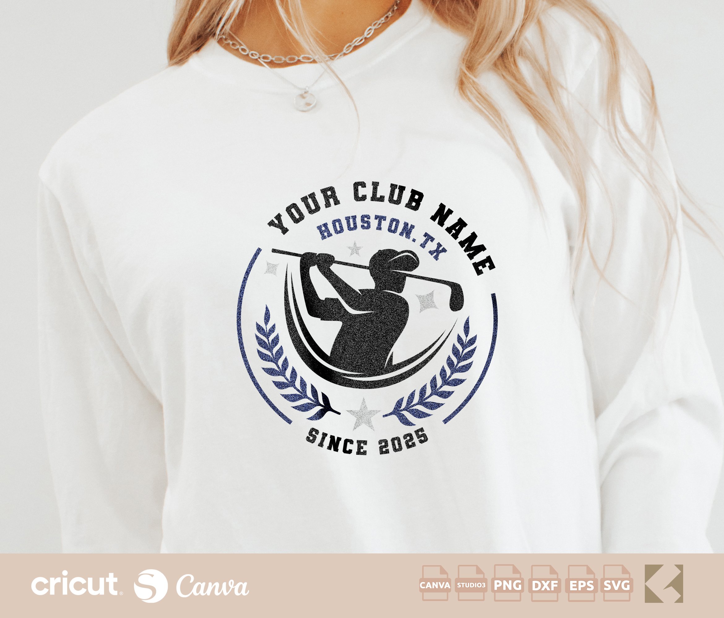 Golf Team Logo svg png, Golf Club, Golfer svg, Coach, Mom, Player, Golfing svg, Varsity, Custom Golf Apparel
