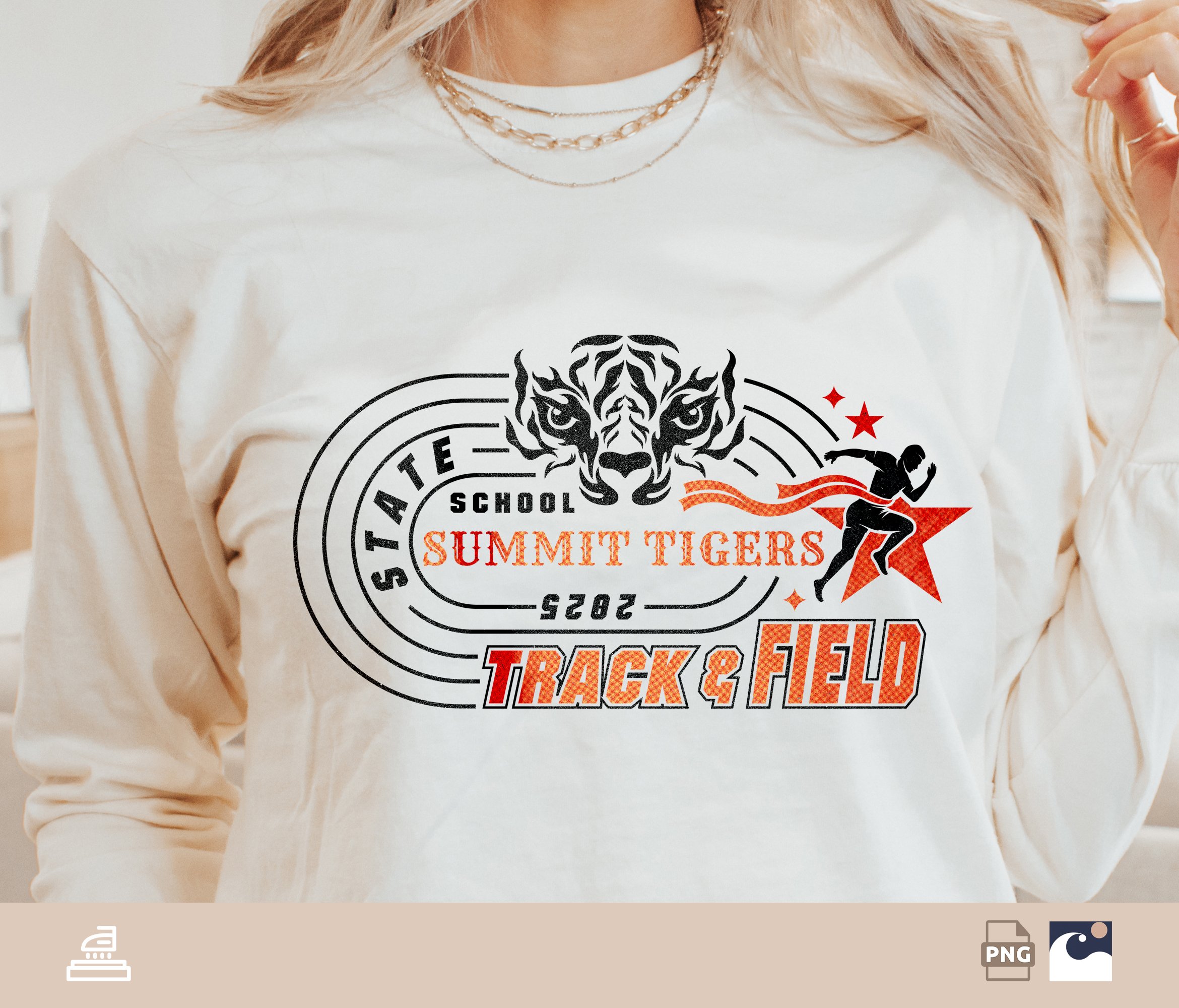 Tigers Track And Field svg studio3, Running, Tigers Track Team Logo, School Name, State, Shirt