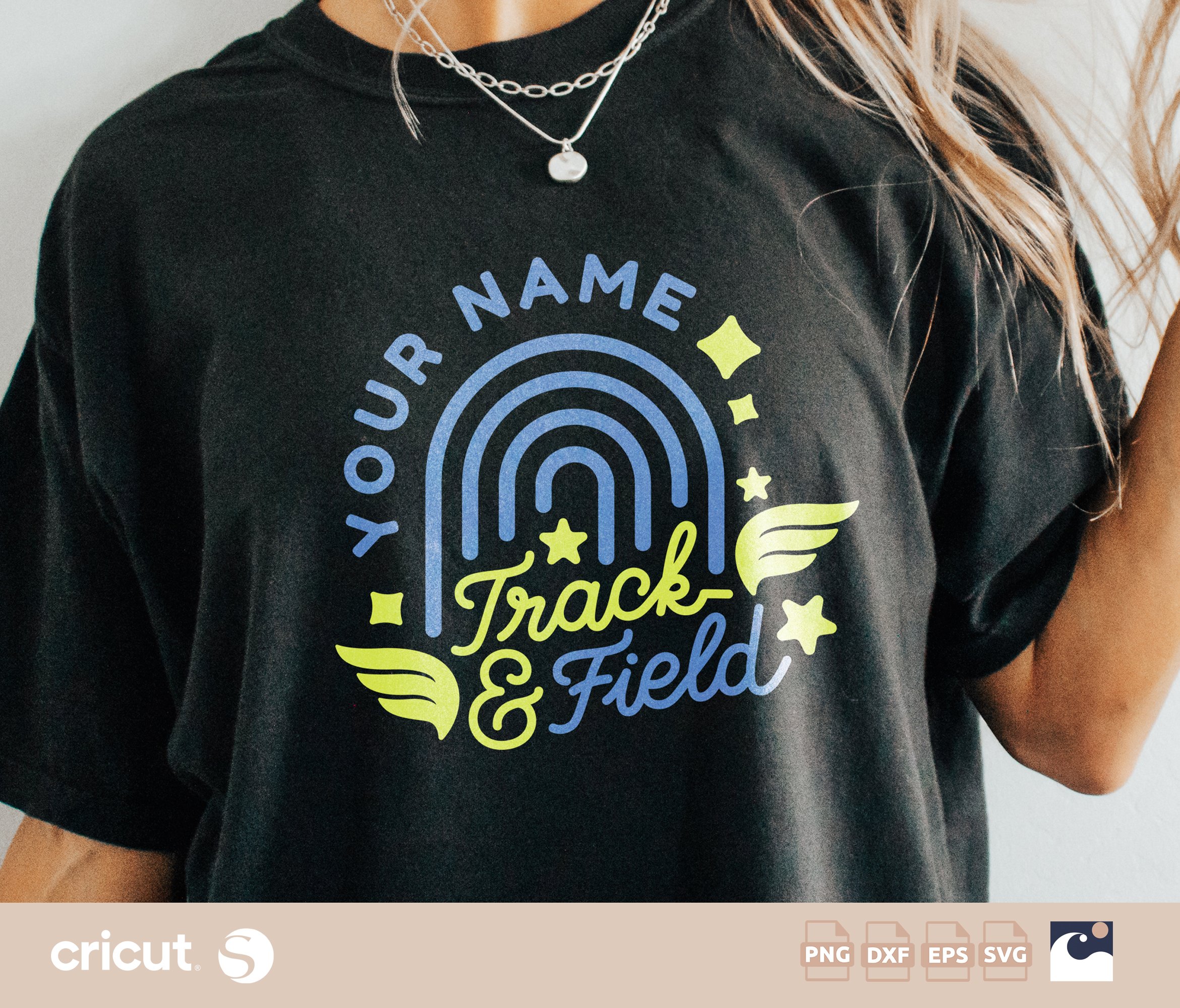 Show your team pride with this Personalized Track & Field Team SVG!
