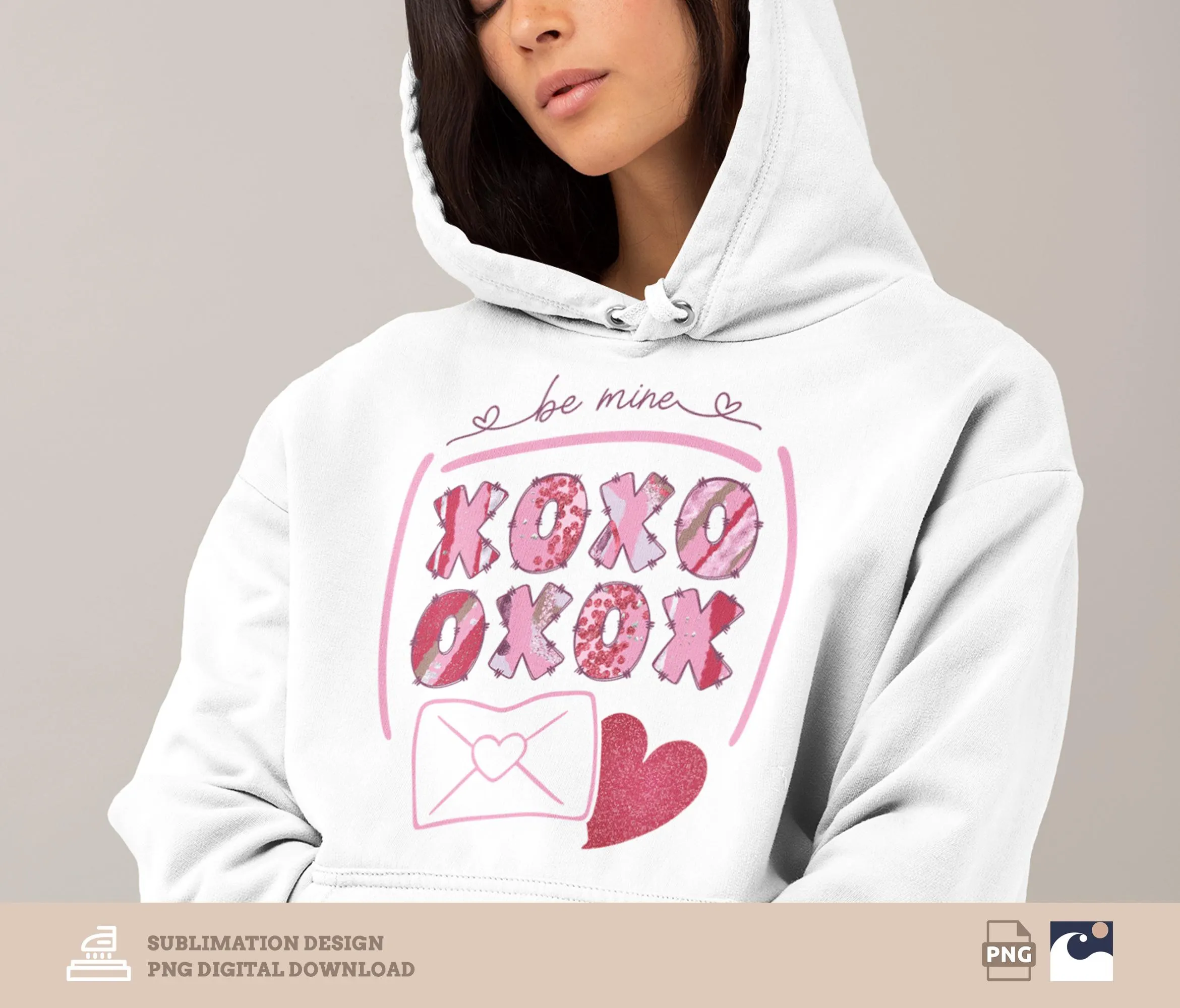 Be mine png, xoxo, Hugs and kisses, xoxo Brushstroke and Glitter, Heart, Love, Doodle, Sparkly Valentine's Day Shirt, Sublimation