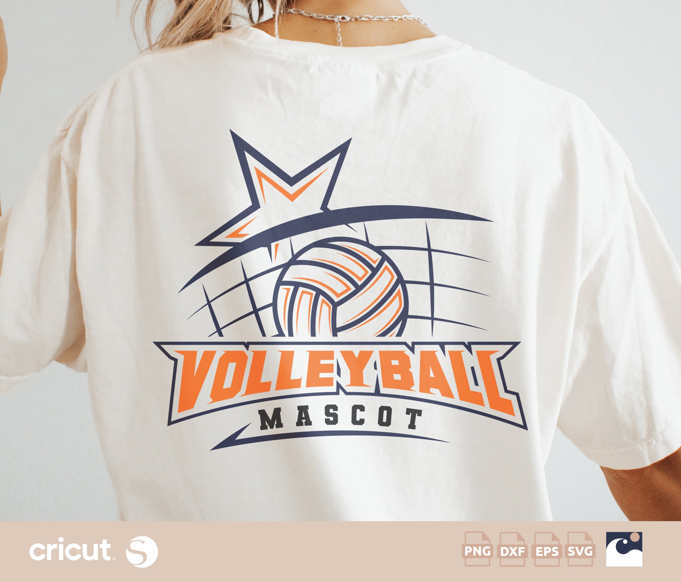 Volleyball Net Star SVG PNG, Team Name Shirt, Dynamic Sports svg, Instant Download