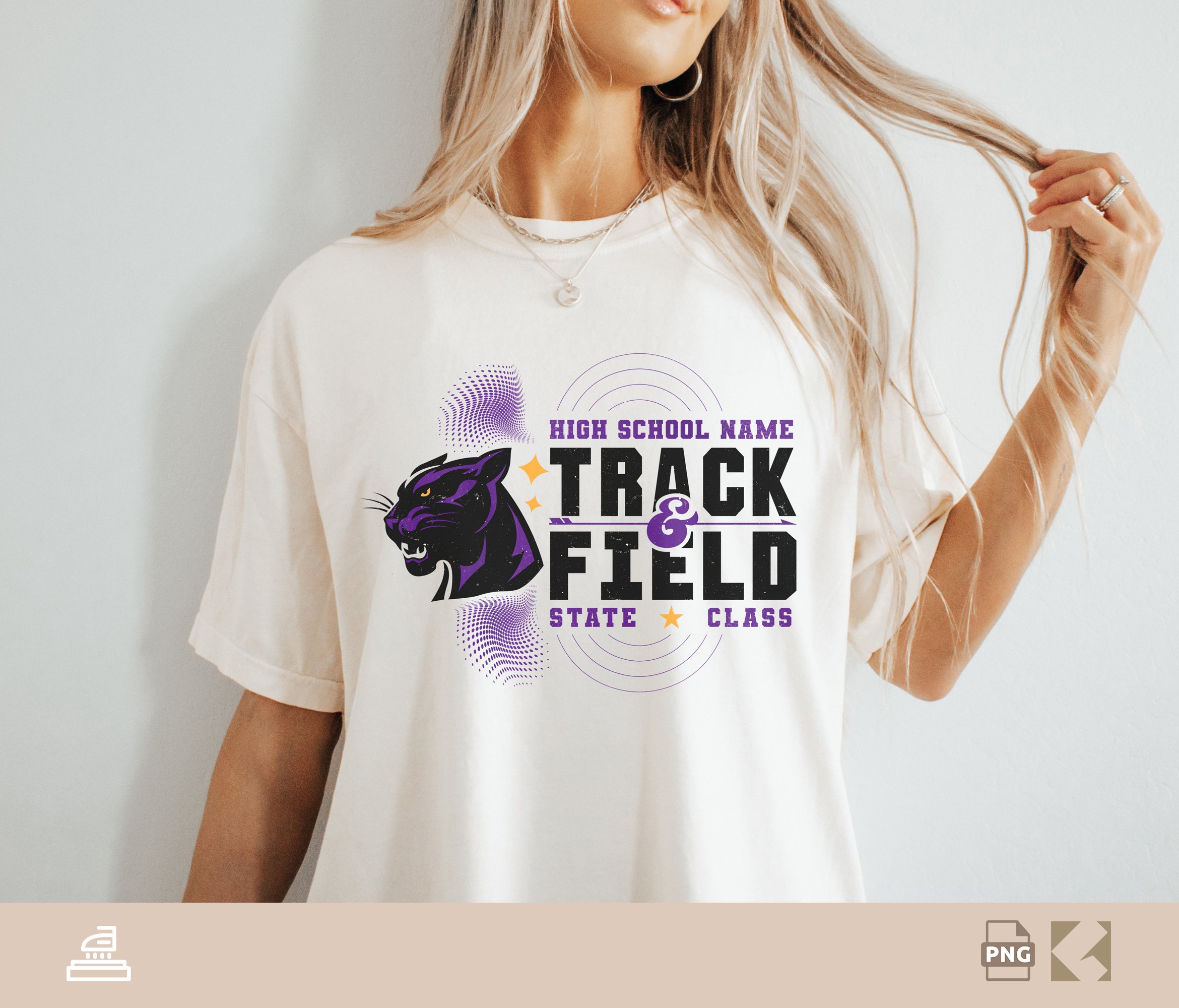 Custom Panthers Track And File Logo PNG, Panther Mascot, Custom School, State, Track Shirts, Sublimation, Panther Track png