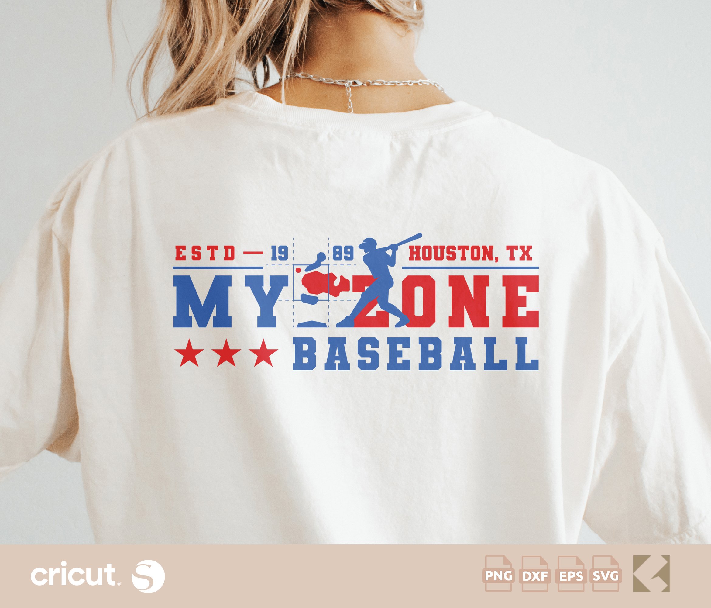 My Zone Baseball SVG Cut File
