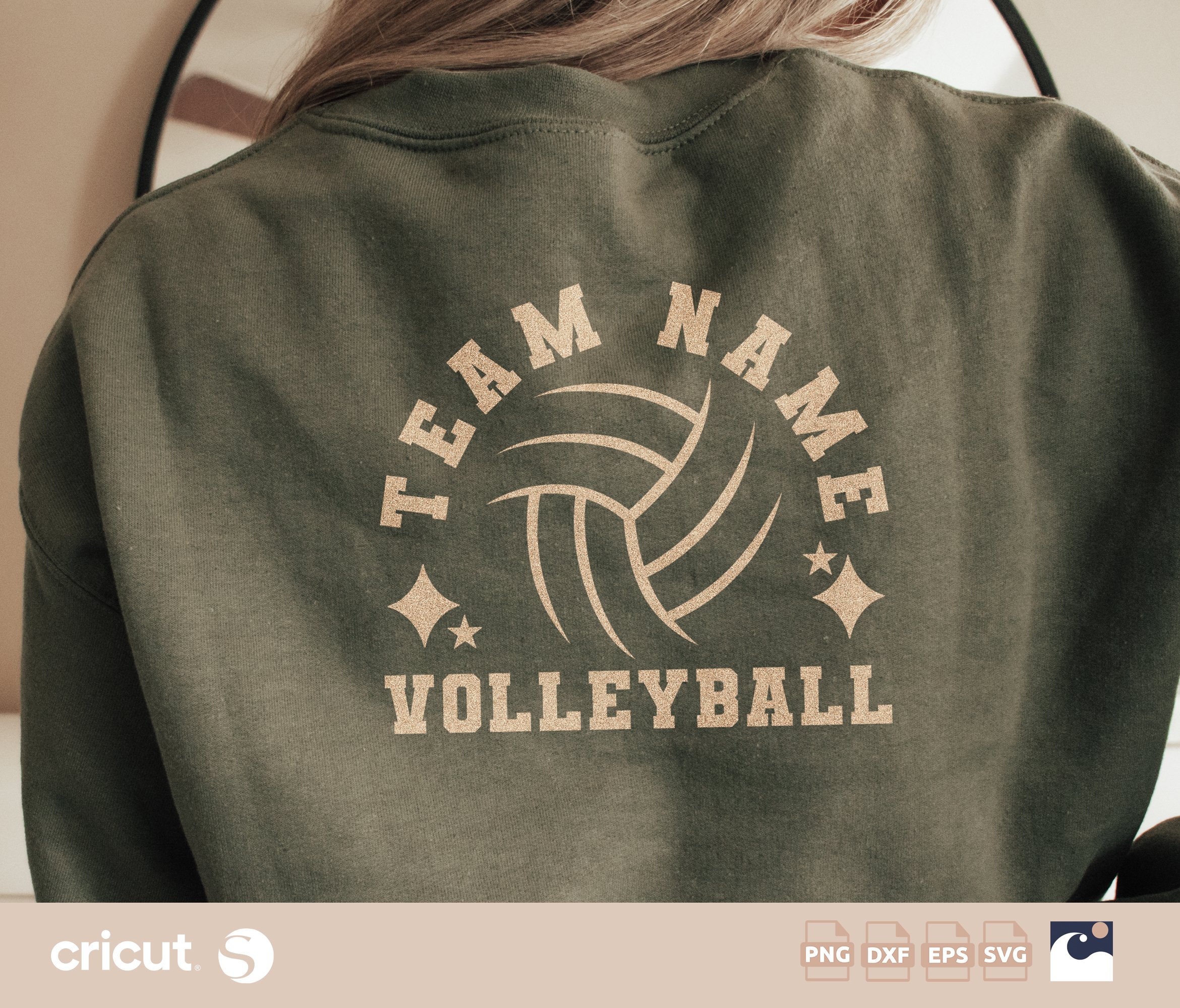 Custom Volleyball Team Name SVG, Personalized Name, Volleyball Team Spirit, Personalized with Your Team Name