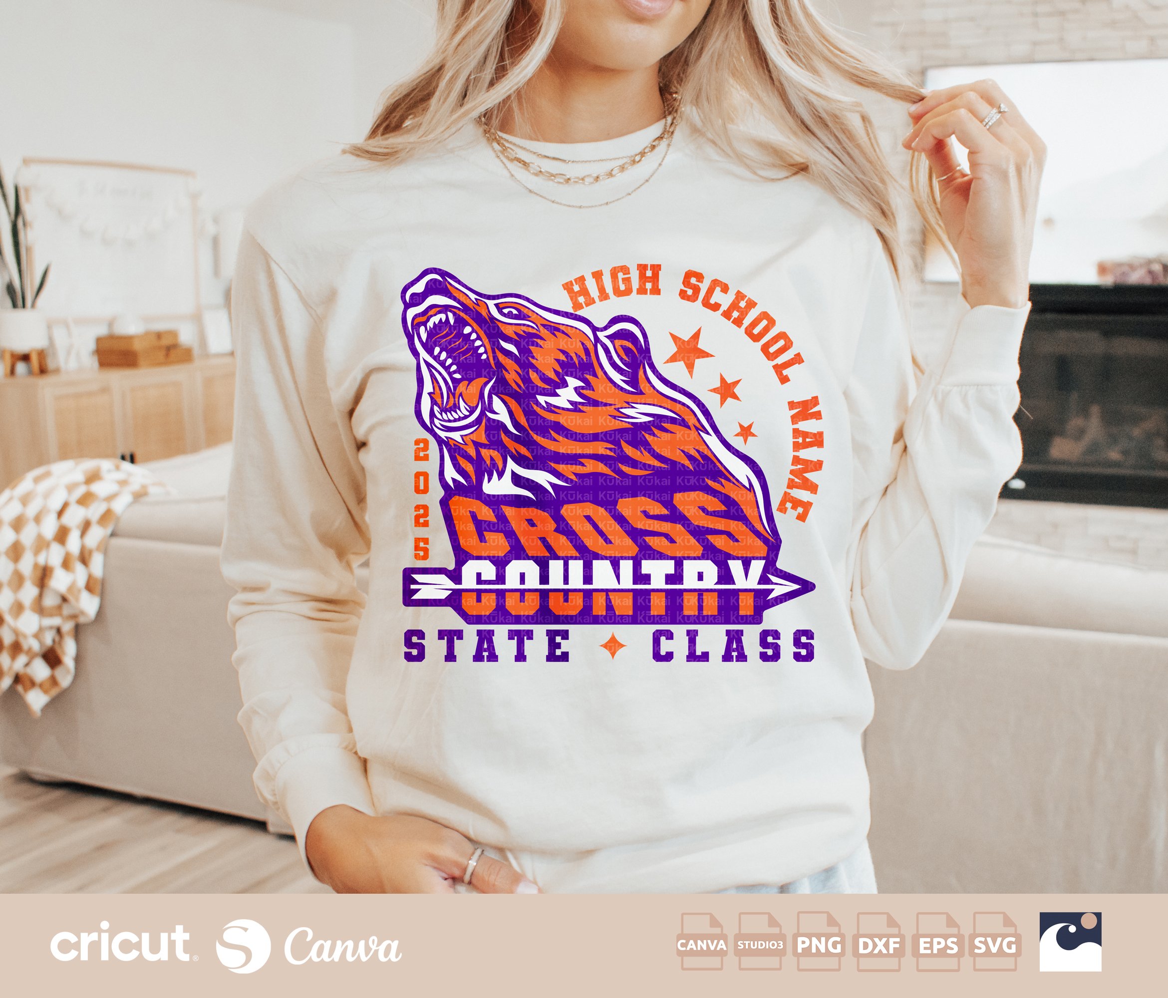 Bears Cross Country Logo Design svg studio3 png, XC, Track And Field, Team, Cricut, Silhouette Files, Loklik, School Mascot, Stateapng, XC, Track And Field, Team