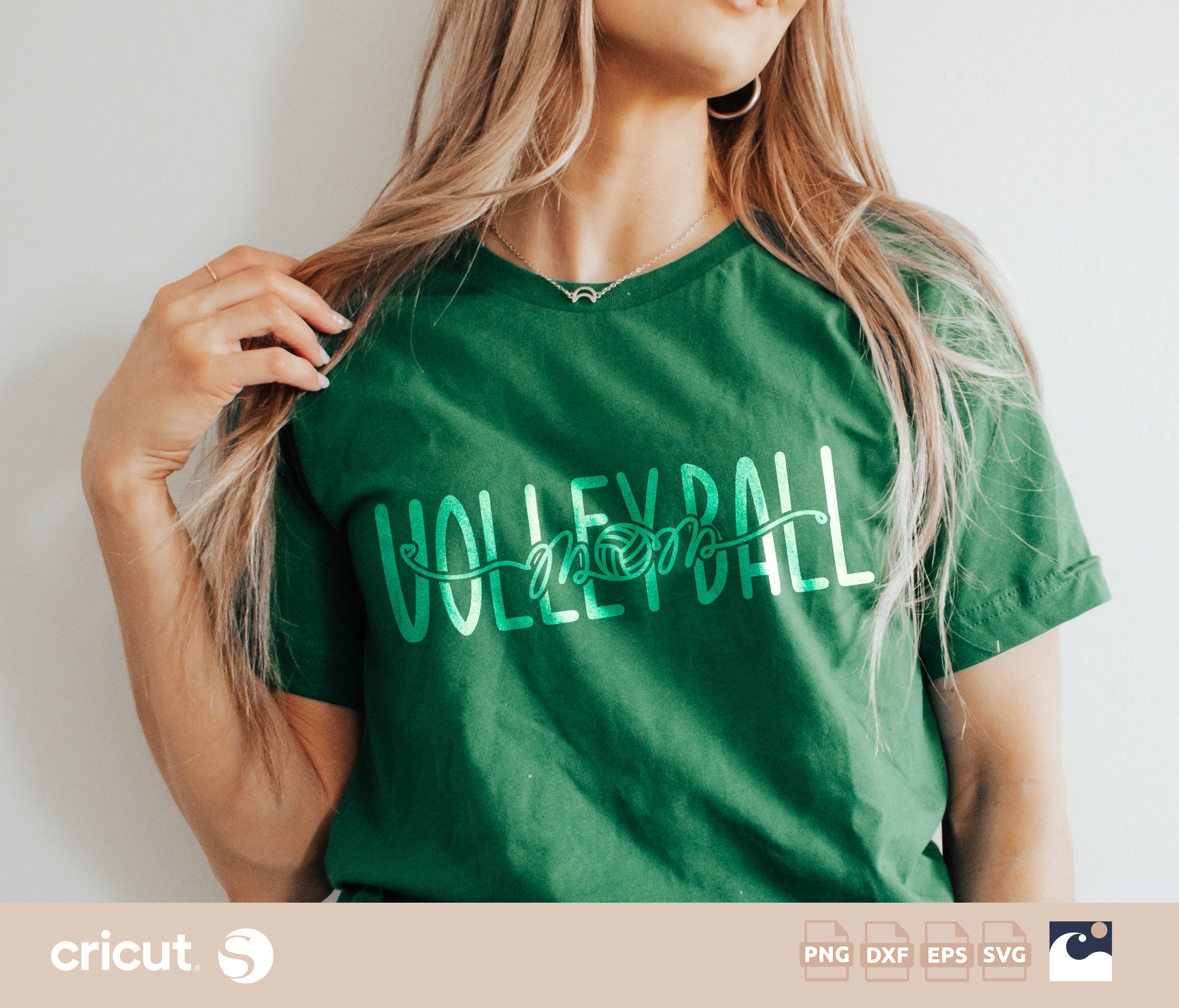 Volleyball Mom svg png, Cursive, Continuous Line svg, Volleyball Heart, Line Art, Volleyball Mom Life, Cut File Cricut, Silhouette
