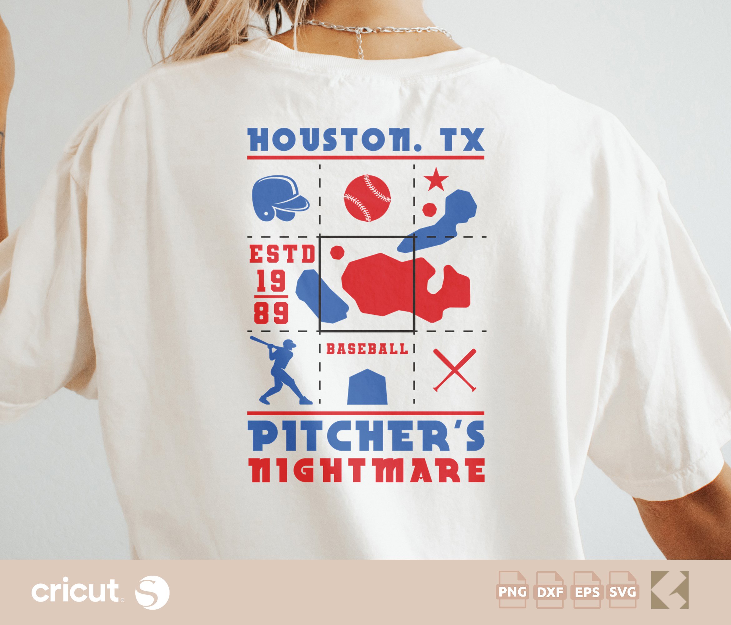 "Pitcher's Nightmare" Baseball SVG - Aggressive Batting Design