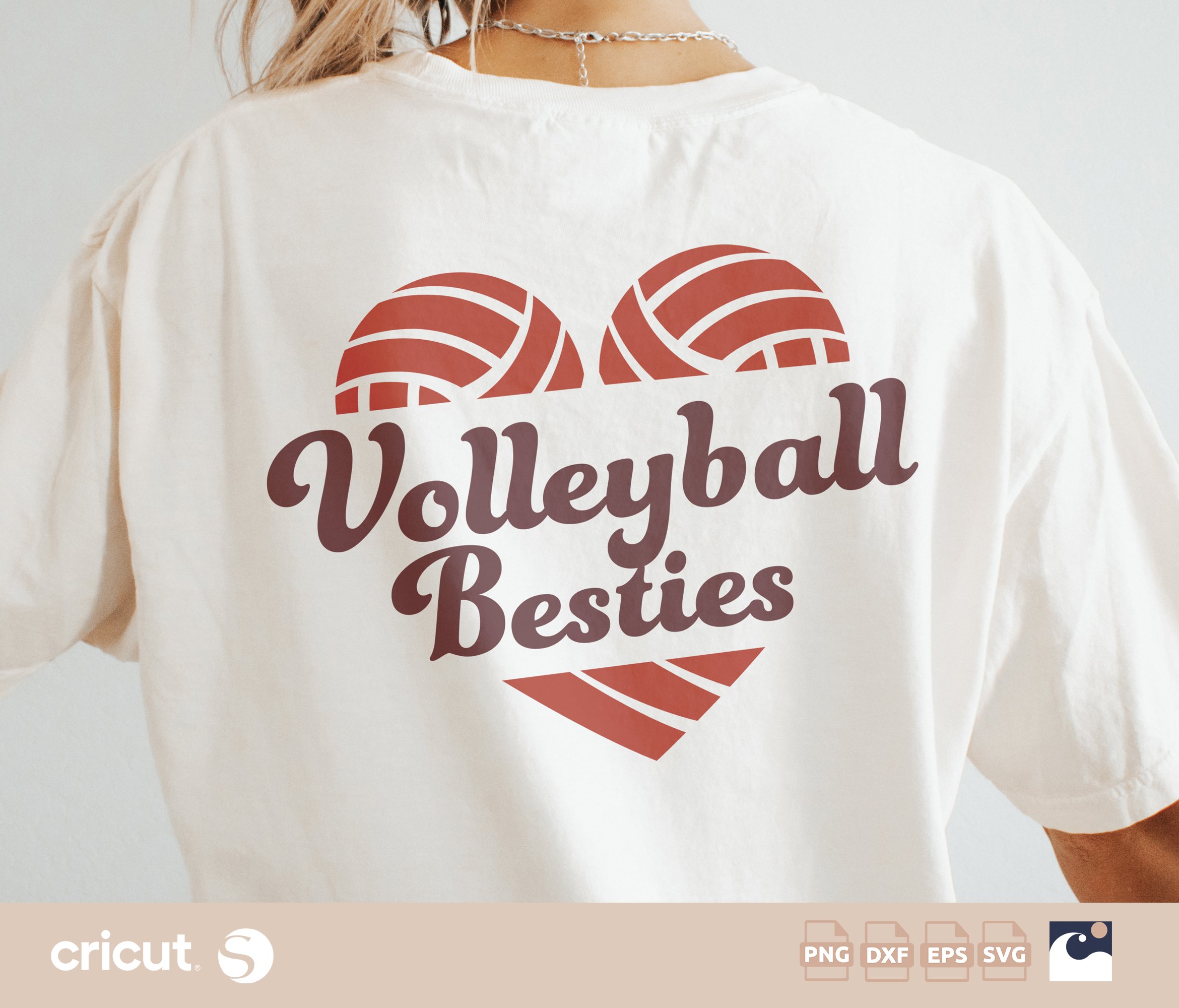 Volleyball Besties svg, Heart, Volleyball Ball svg, Volleyball Quote, Love Volleyball svg