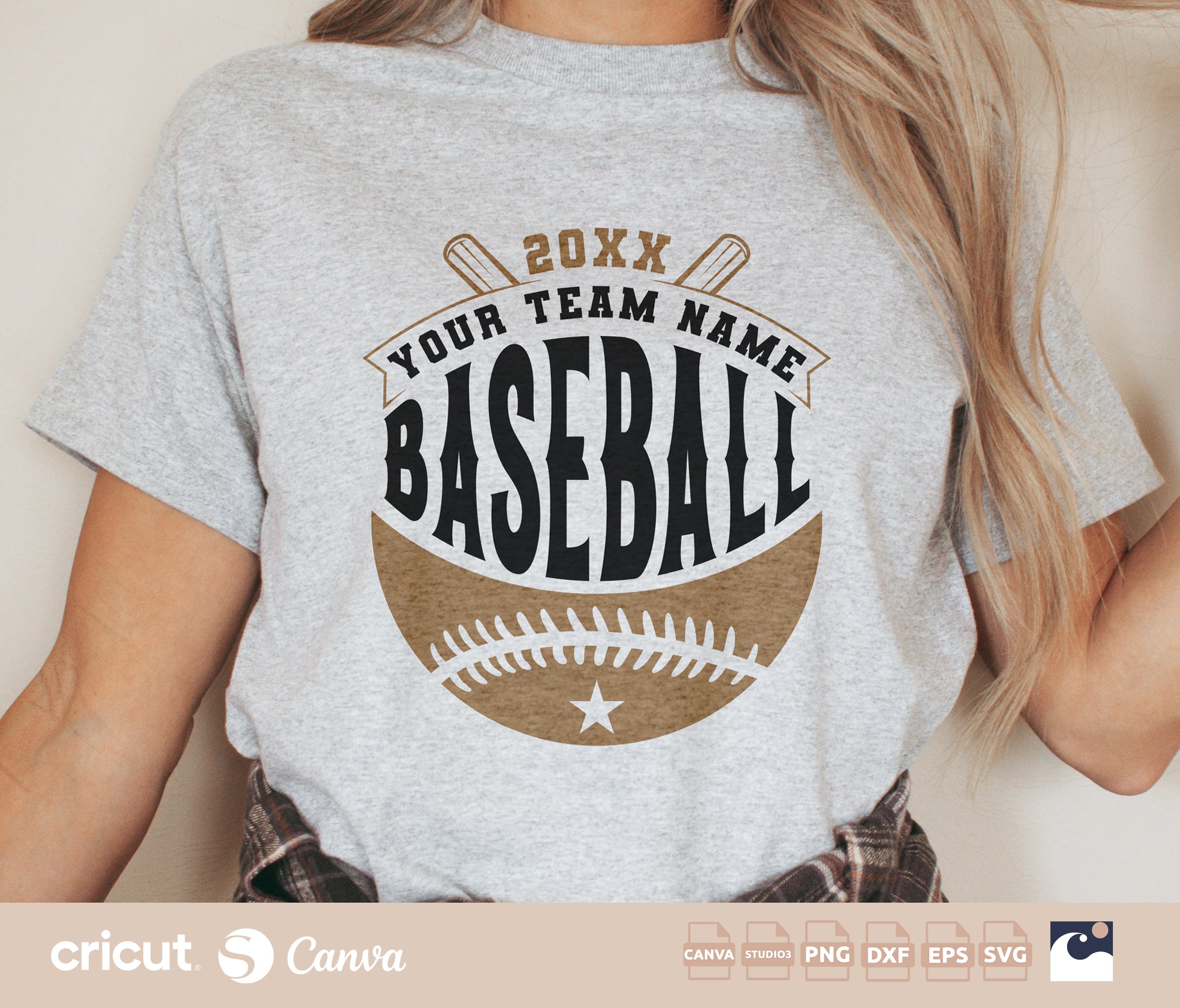 Baseball Team Name svg png, Logo svg, Custom Baseball Team Gear, Mom, Dad, Sports svg, Silhouette, Canva Template, Team Apparel