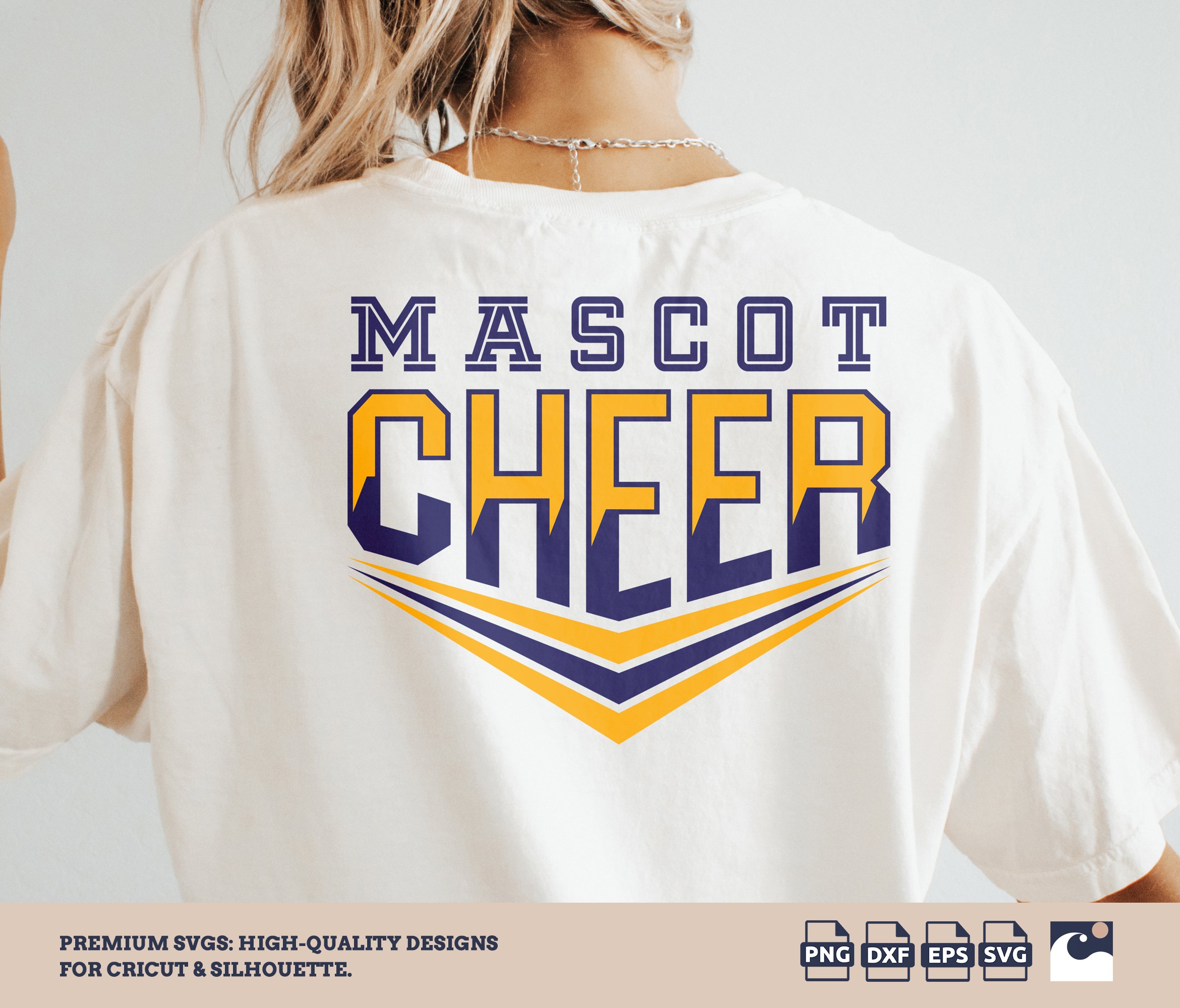 Varsity Cheer SVG PNG - Cheerleading Team Logo, Team Spirit Shirt Design - Cut File for Cricut, Silhouette